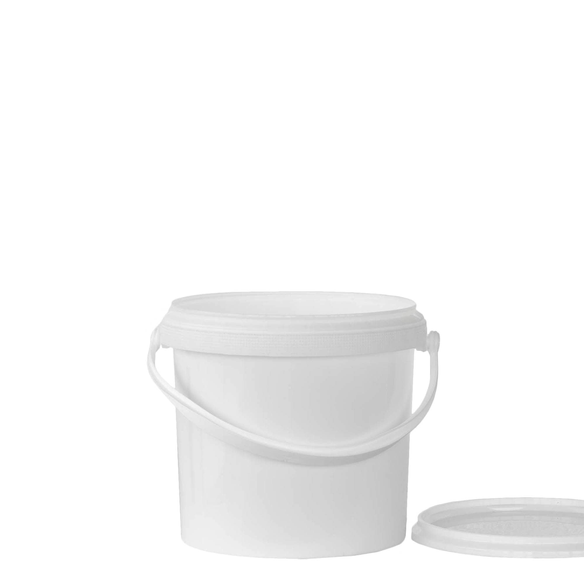 2,5 l bøtte, PP-plast, hvit