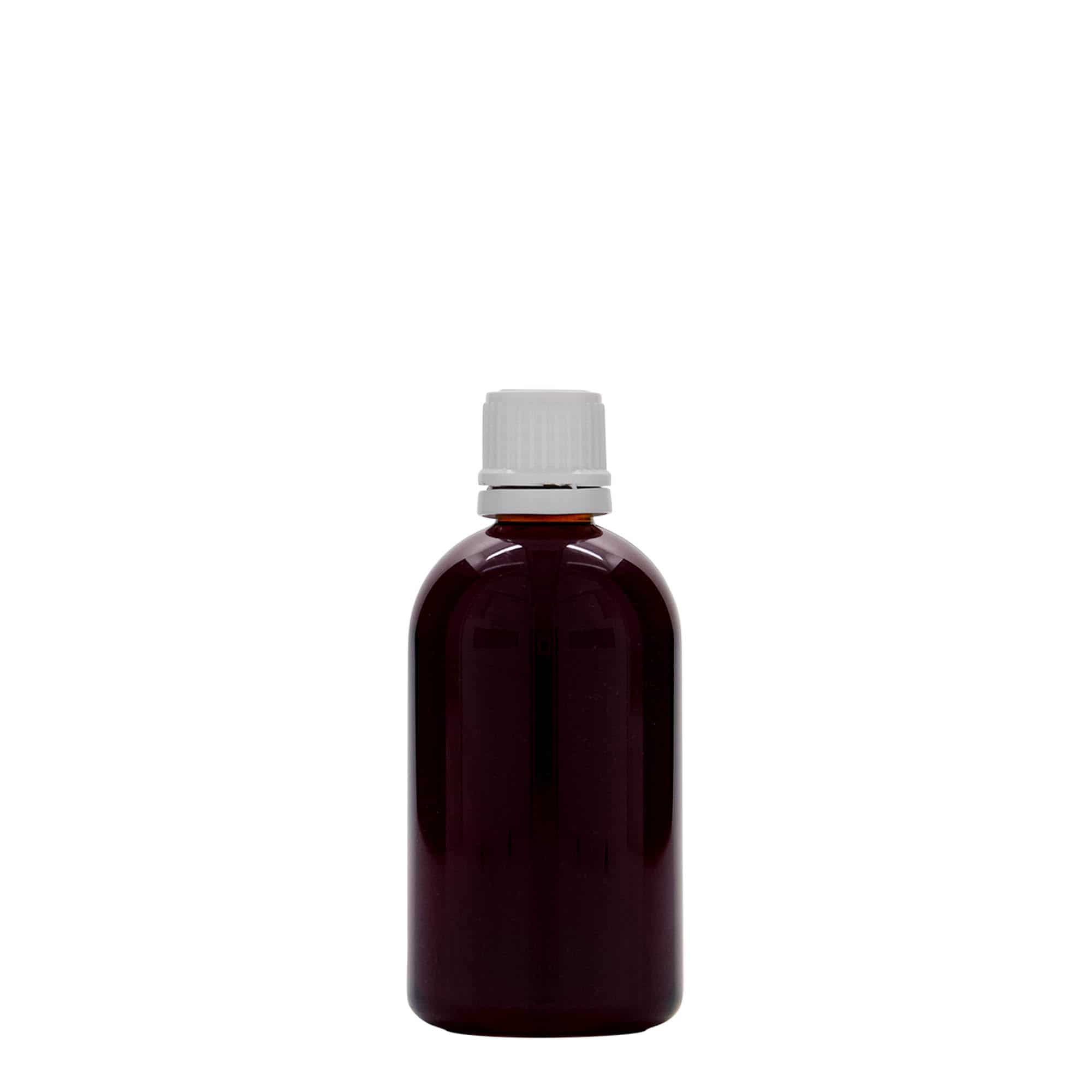 100 ml PET-medisinflaske "Easy Living', plast, åpning: DIN 18