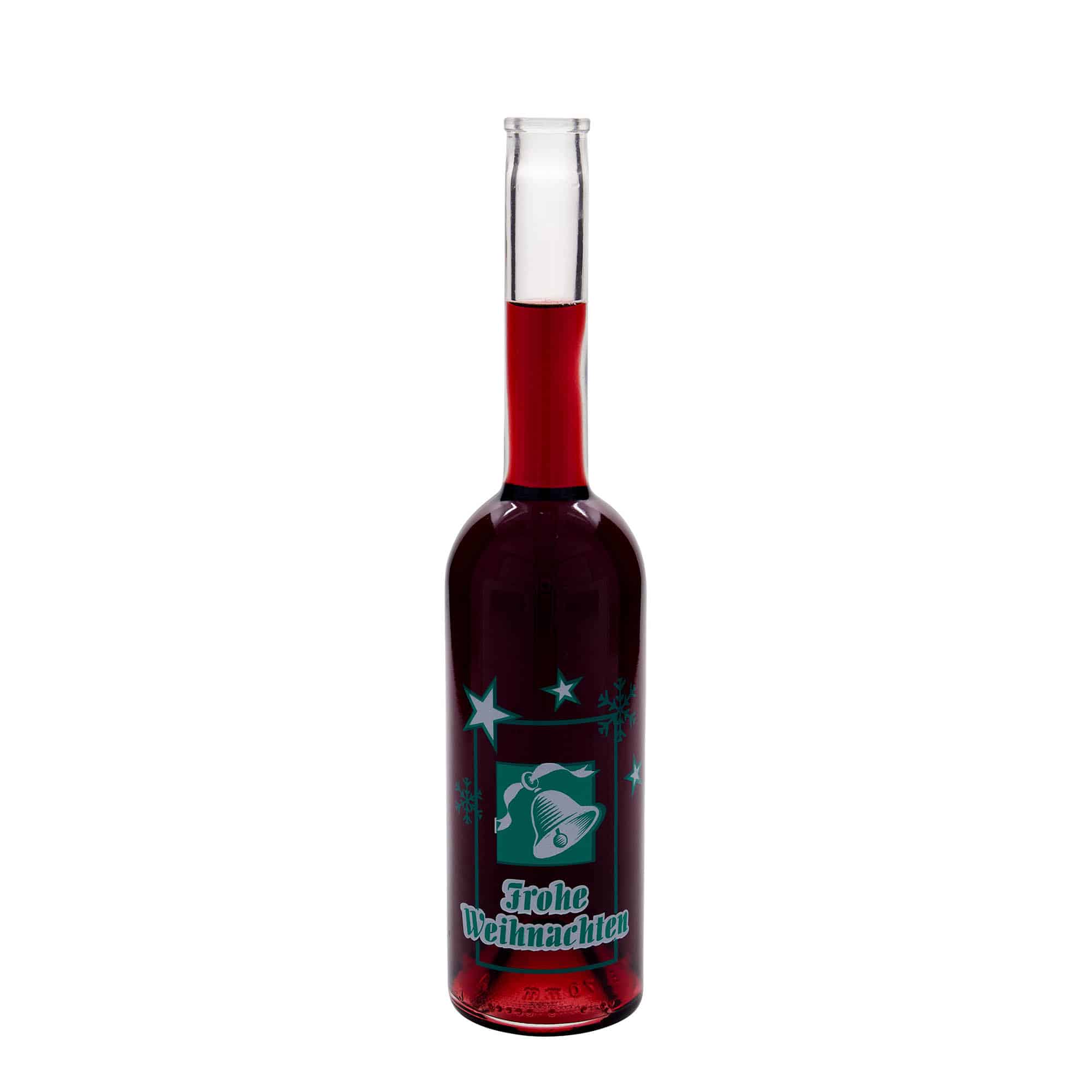 500 ml glassflaske "Opera", motiv: God jul, åpning: Kork