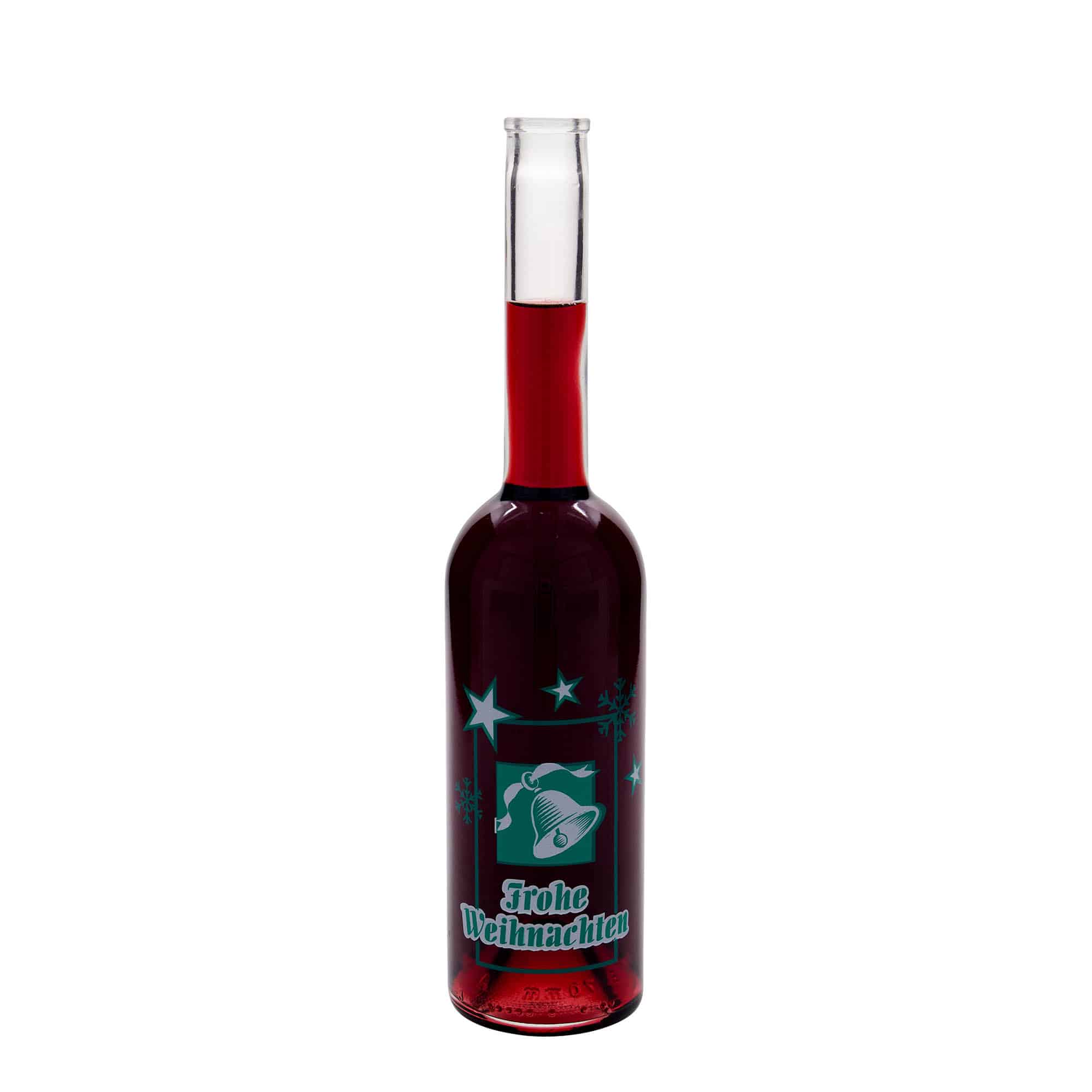 500 ml glassflaske 'Opera', motiv: God jul, munnstykke: kork