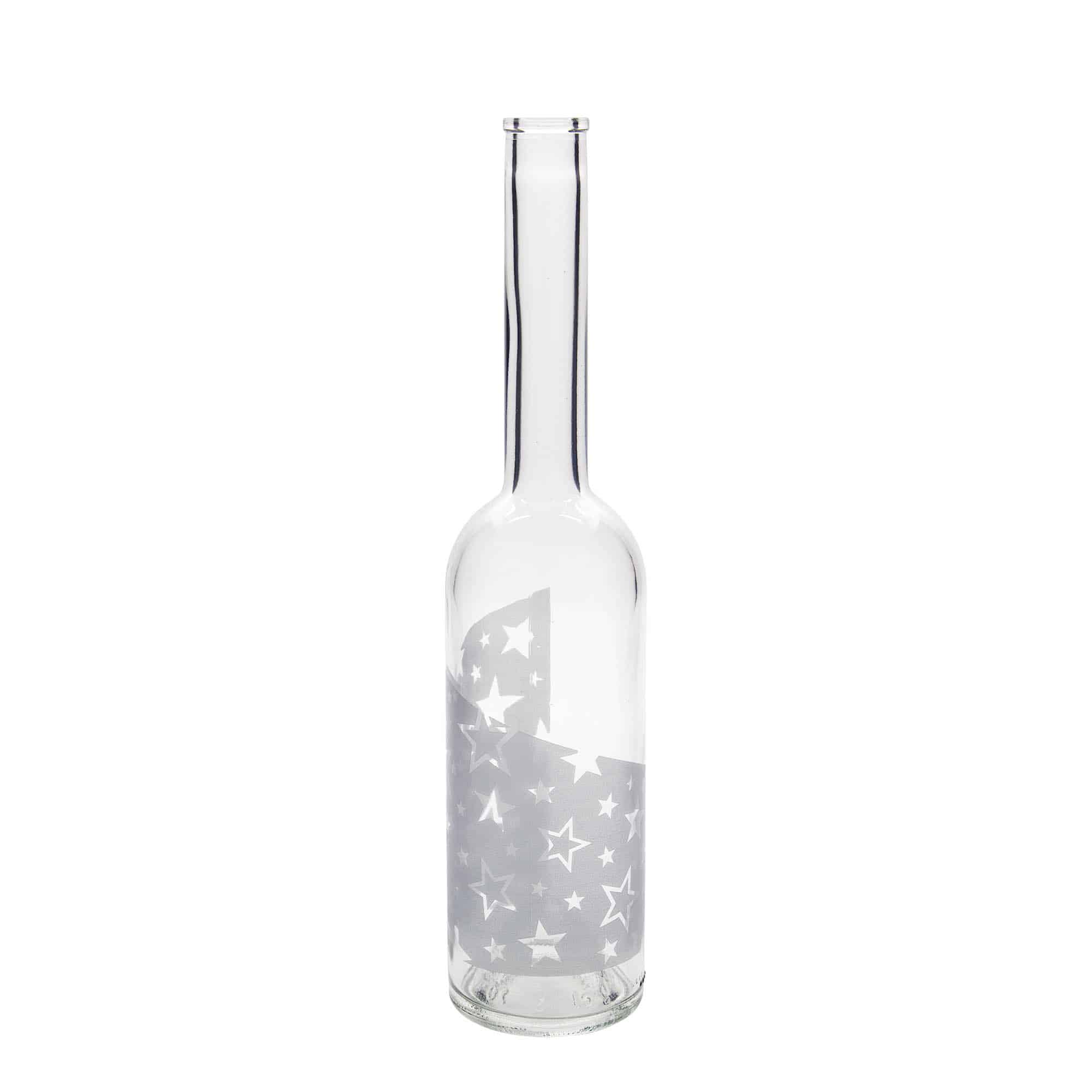 500 ml glassflaske "Opera", motiv: Sølvstjerne, åpning: Kork 500 ml glassflaske "Opera", motiv: Sølvstjerne, åpning: Kork