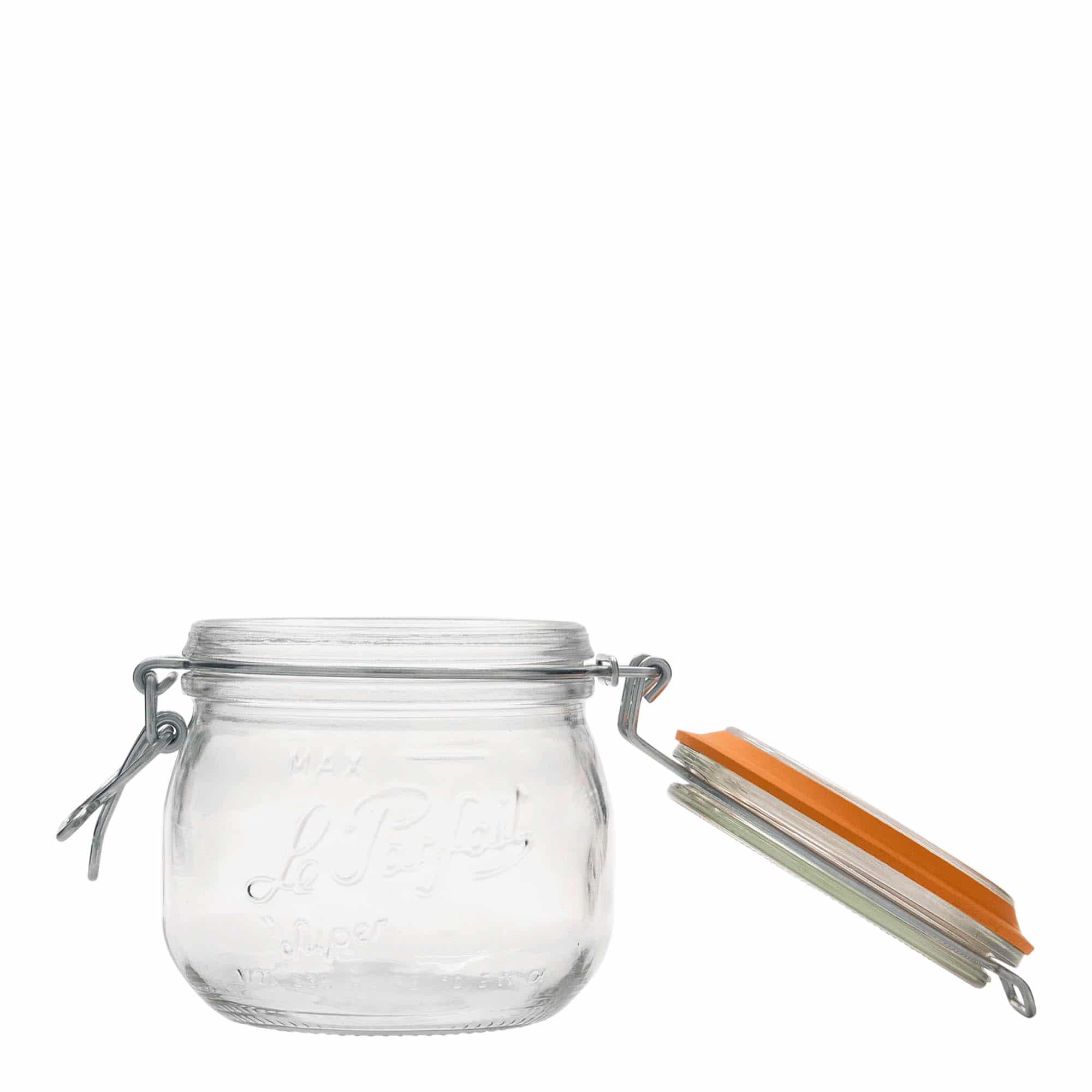 500 ml bøyleglass "Le Parfait Super Bocal", åpning: Bøylelokk