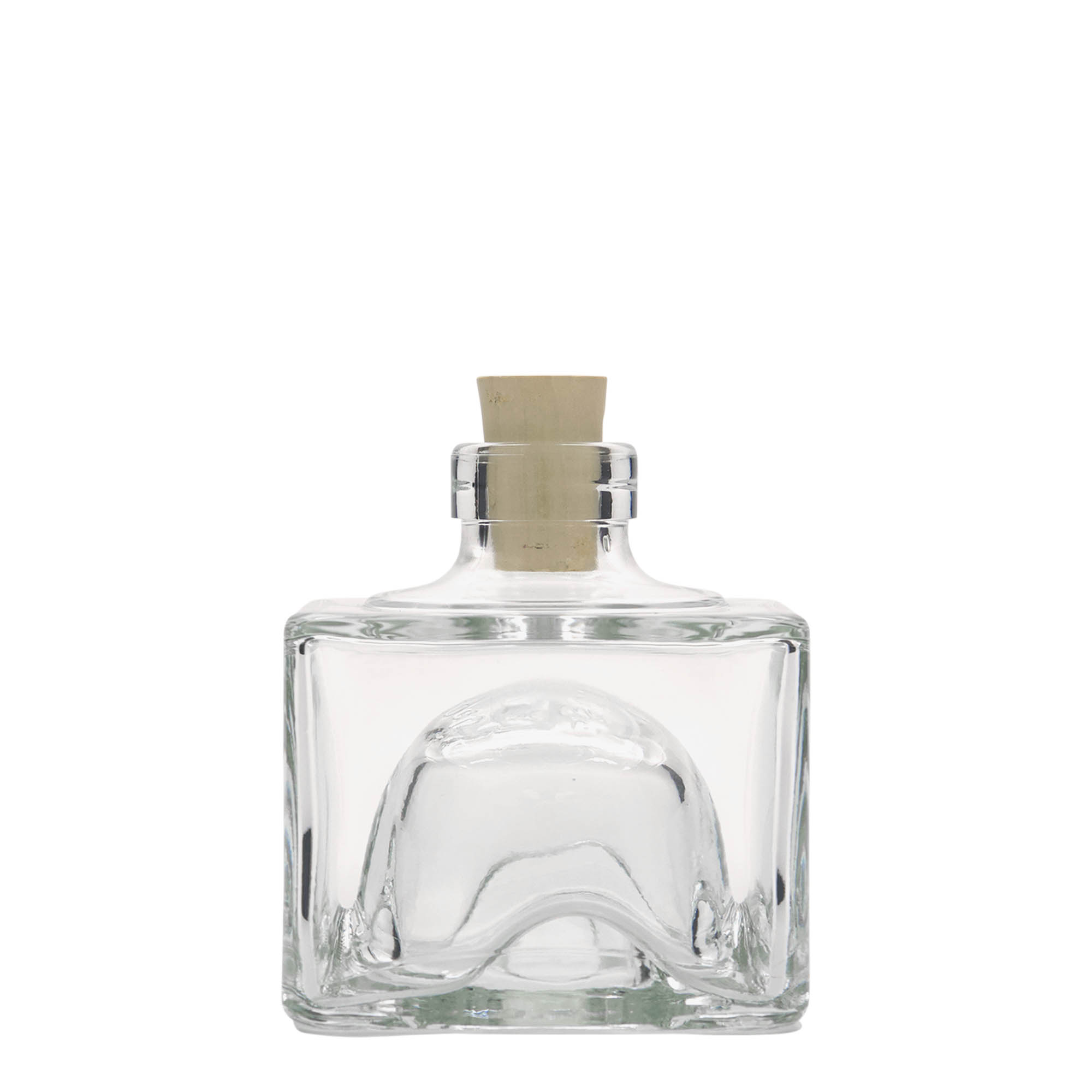 200 ml glassflaske 'Cocolores', firkantet, åpning: kork
