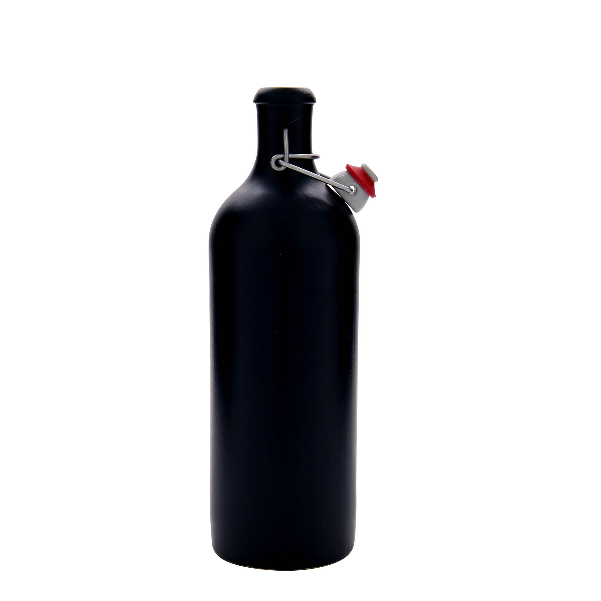 750 ml tonkrukke, steingods, svart, åpning: patentlokk 750 ml tonkrukke, steingods, svart, åpning: patentlokk