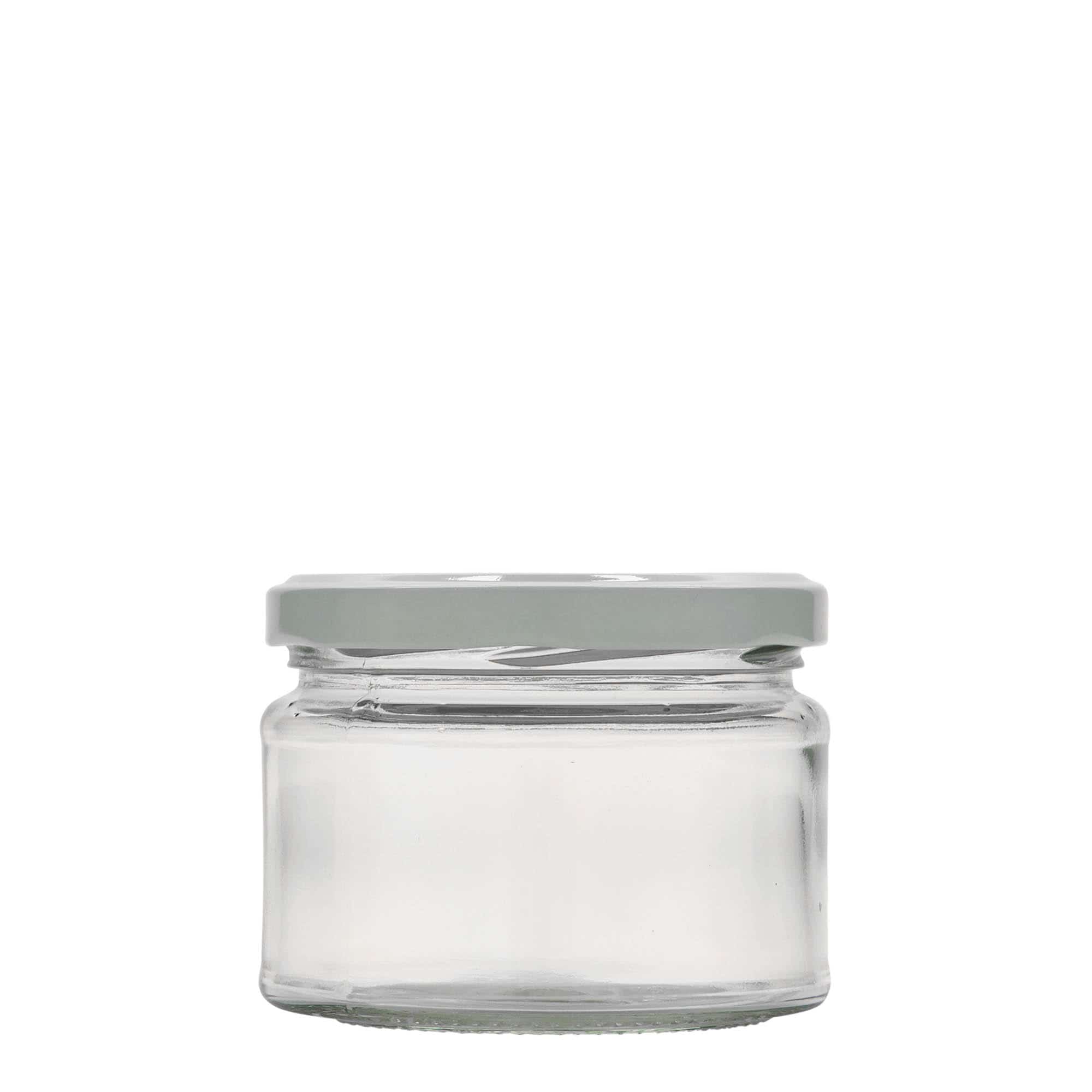 280 ml flatt rundt glass, åpning: Twist-Off (TO 82)
