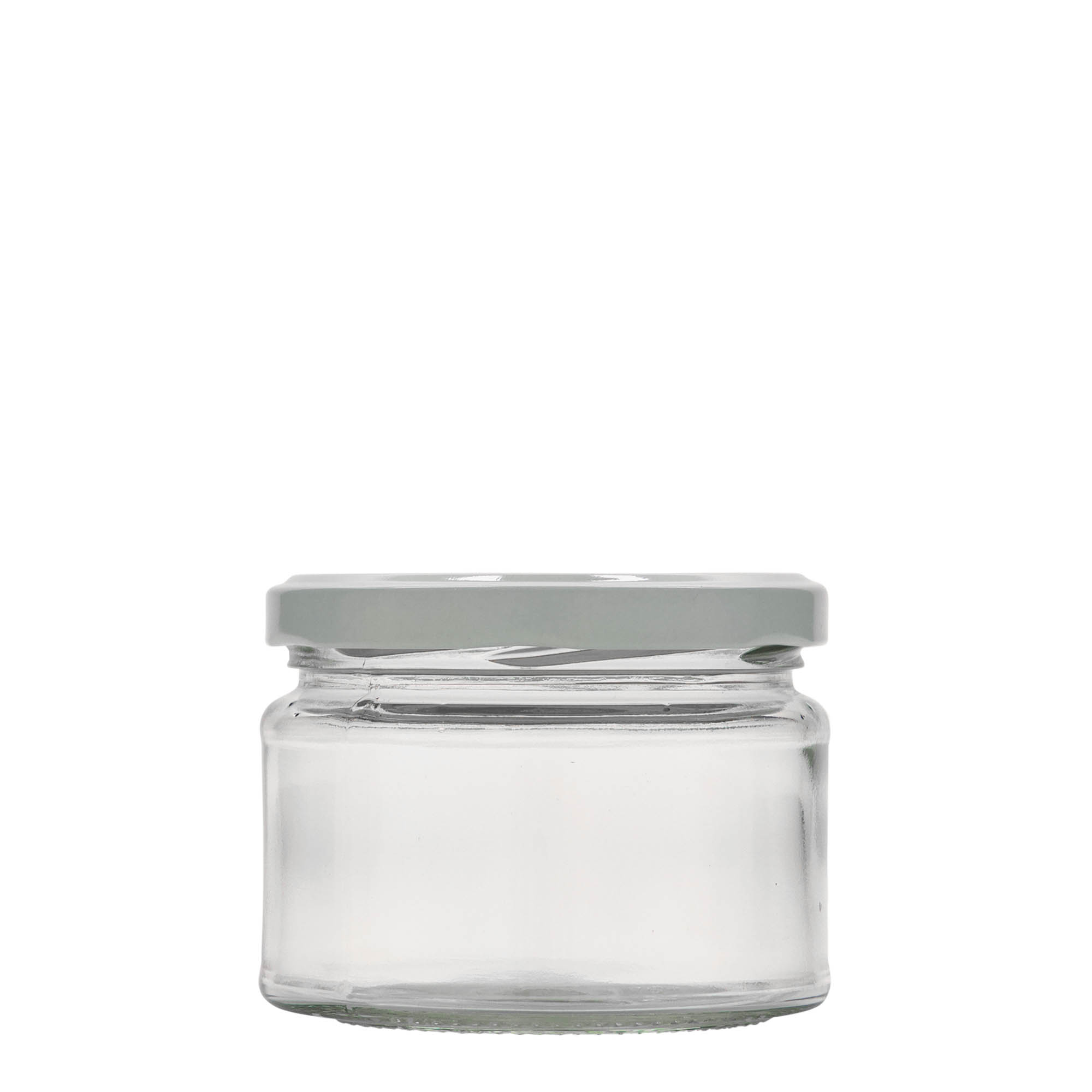 280 ml flatt rundglass, åpning: Twist-Off (TO 82)