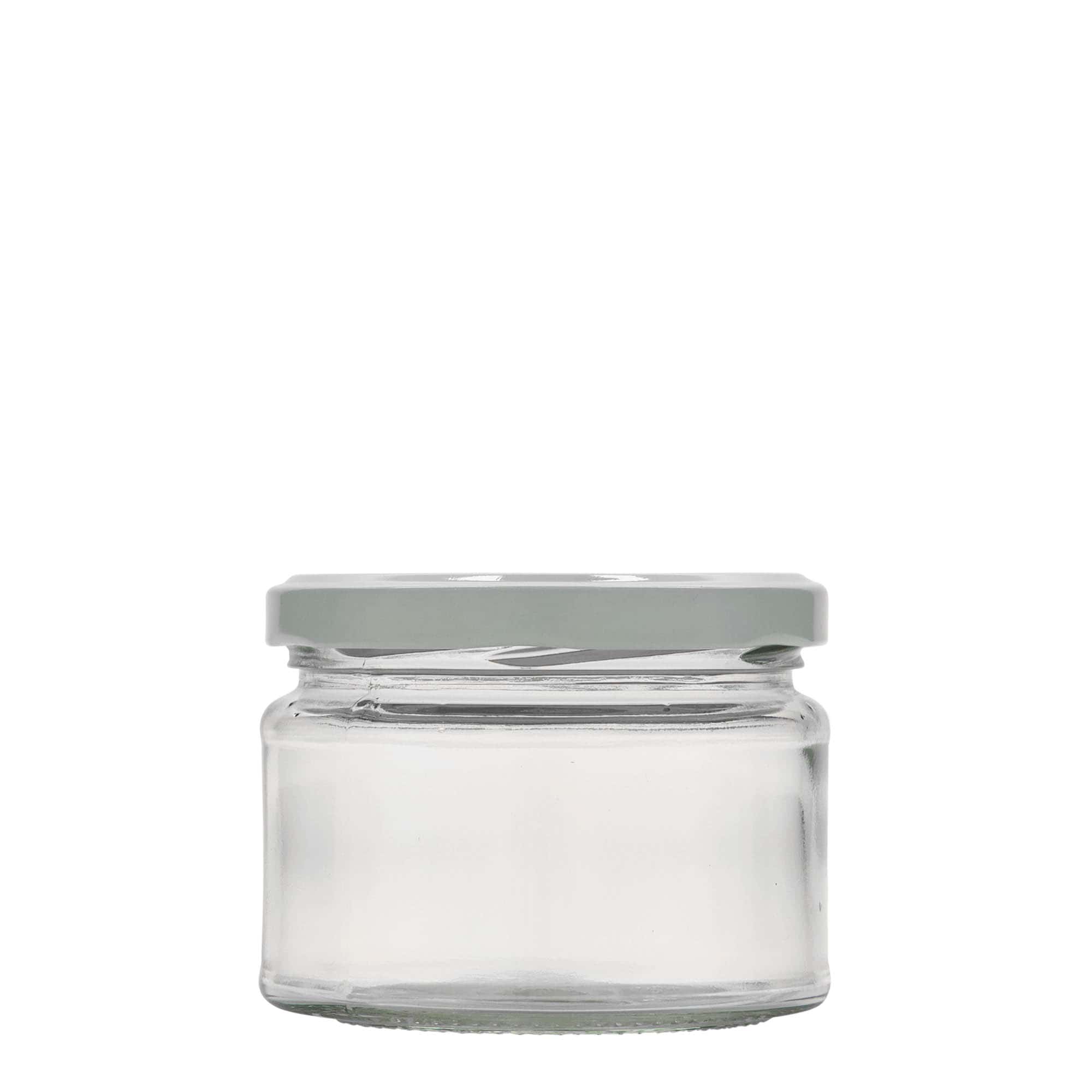 280 ml flatt rundglass, åpning: Twist-Off (TO 82)
