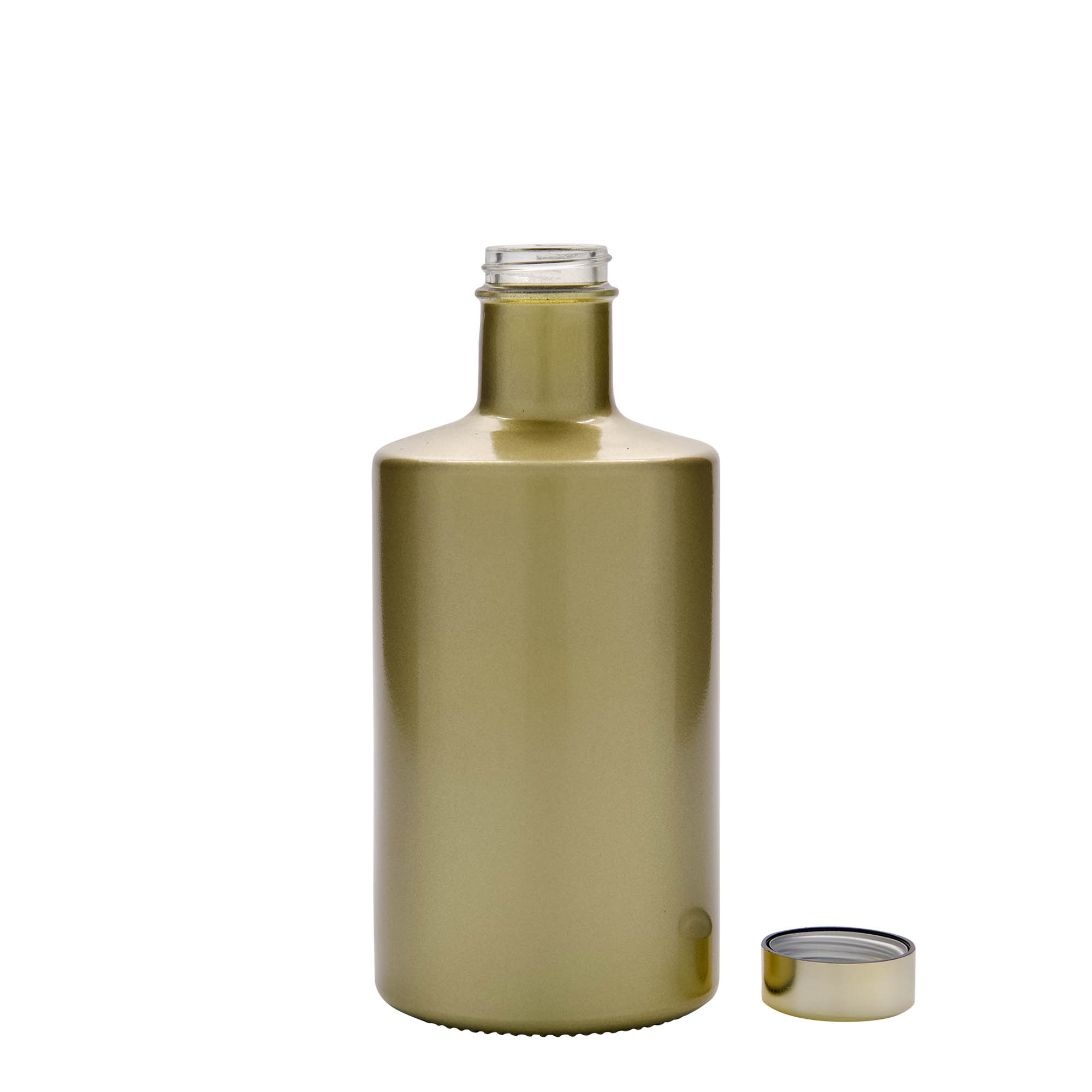500 ml glassflaske 'Caroline', gull, åpning: GPI 33