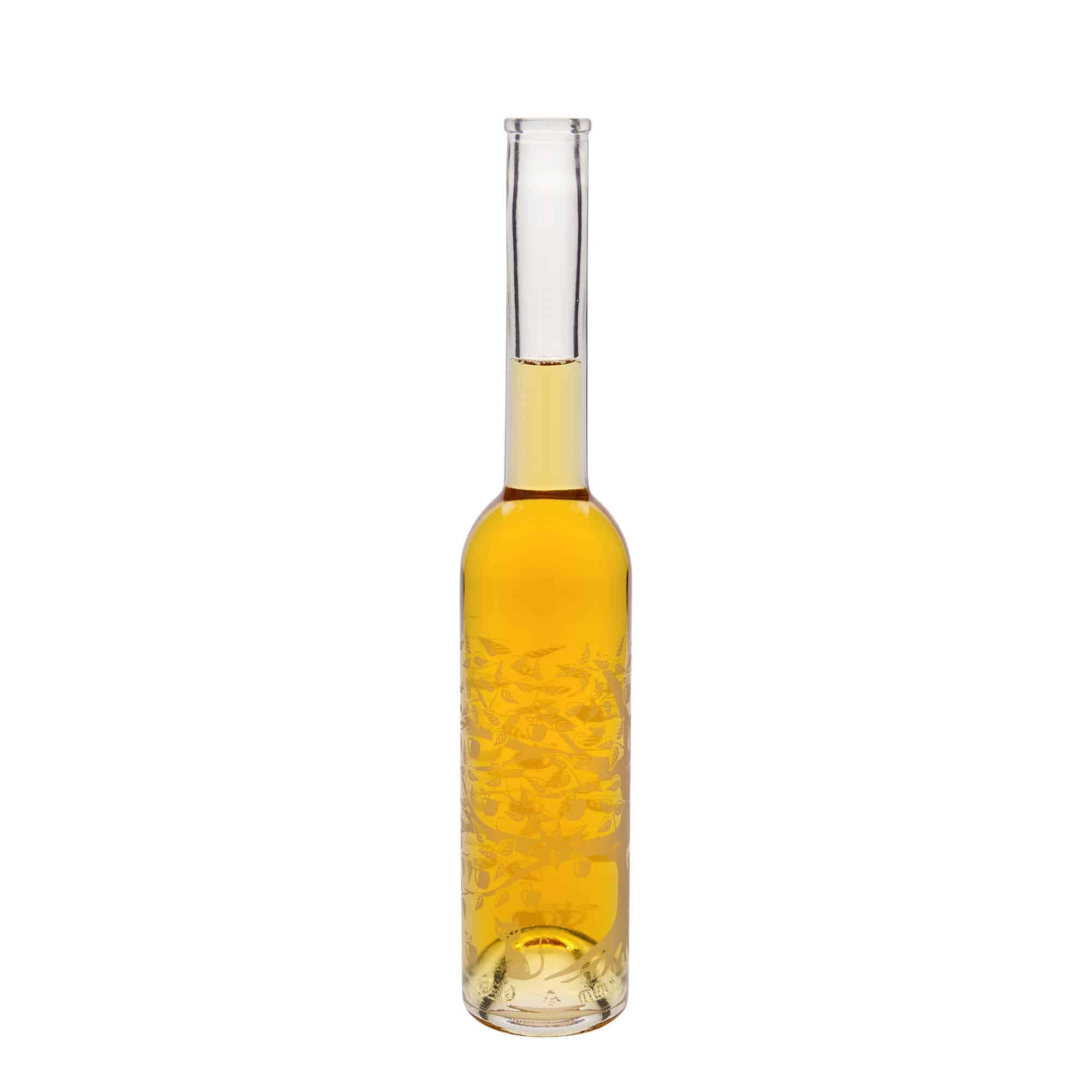 350 ml glassflaske "Opera", motiv: Epletre, åpning: Kork