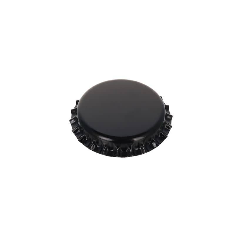 Kronlokk 29 mm, metall, svart