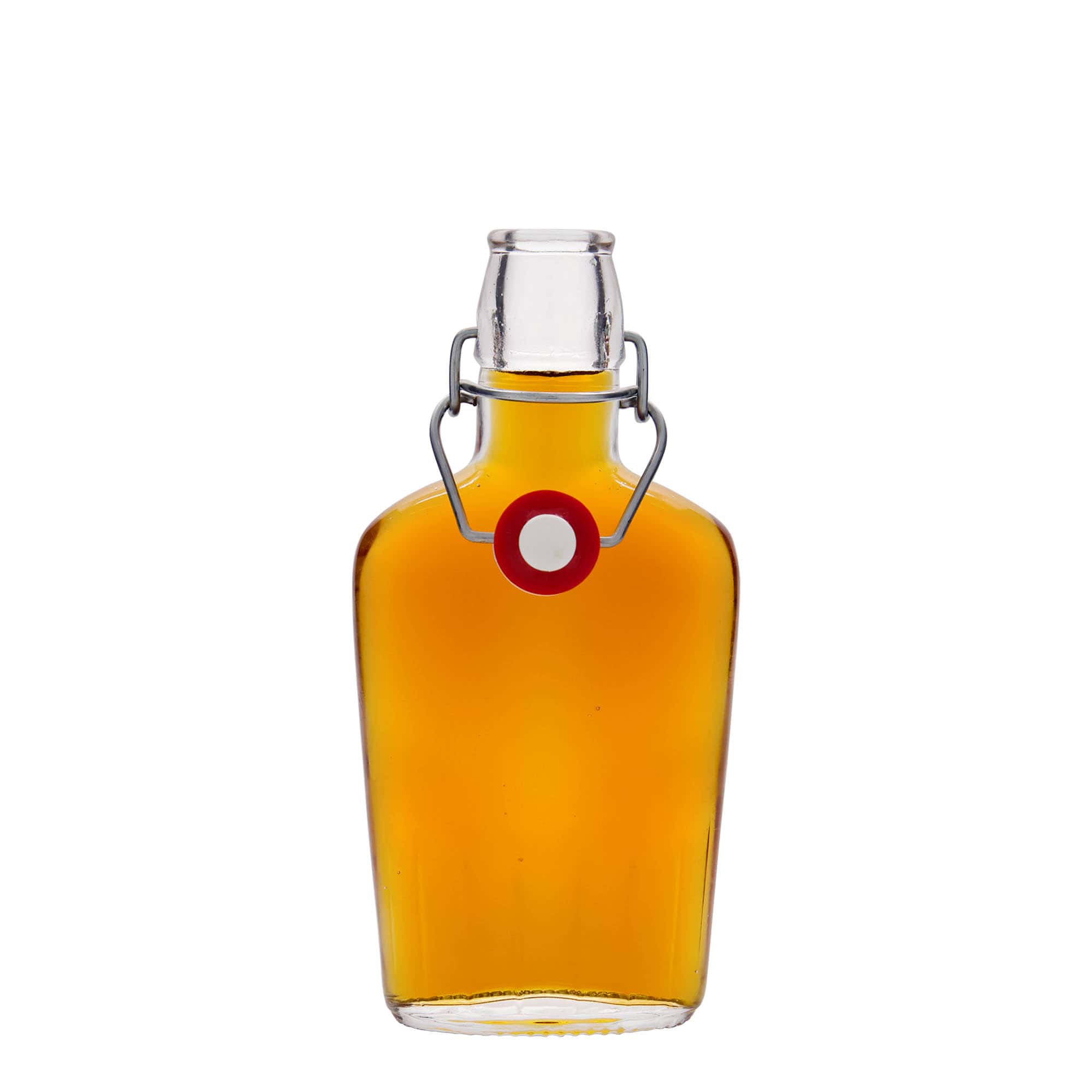 250 ml glassflaske 'Fiaschetta', oval, åpning: klemmeåpning