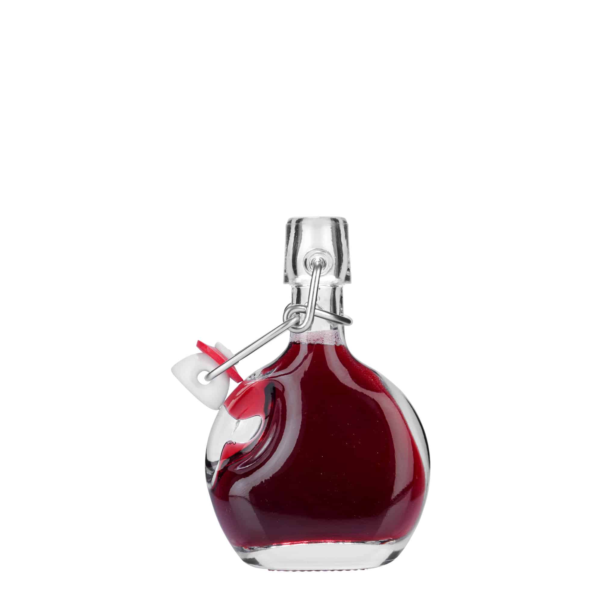 40 ml glassflaske "Lukas', oval, åpning: Bøylelokk