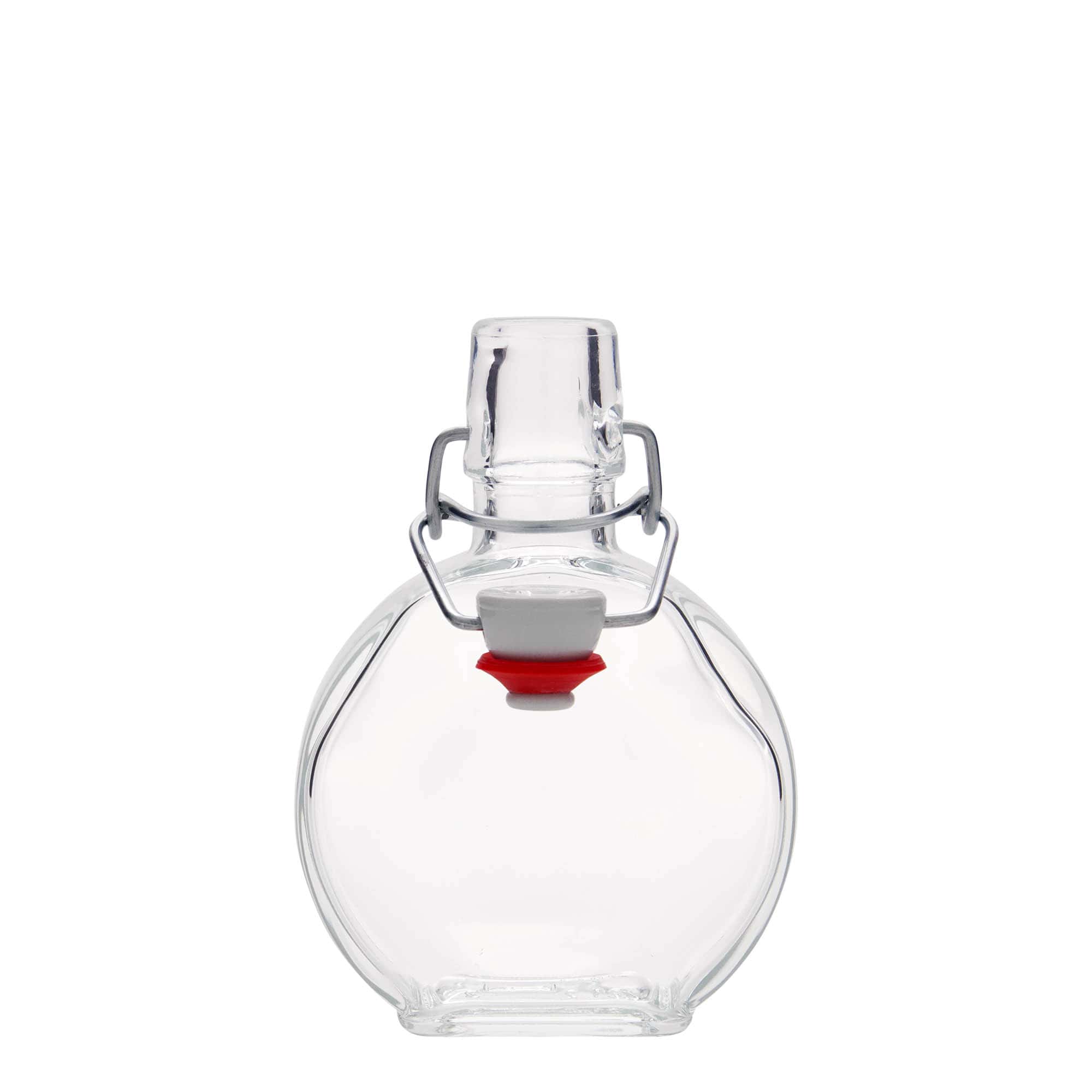 200 ml glassflaske 'Sensatione', rektangulær, åpning: klemmefeste