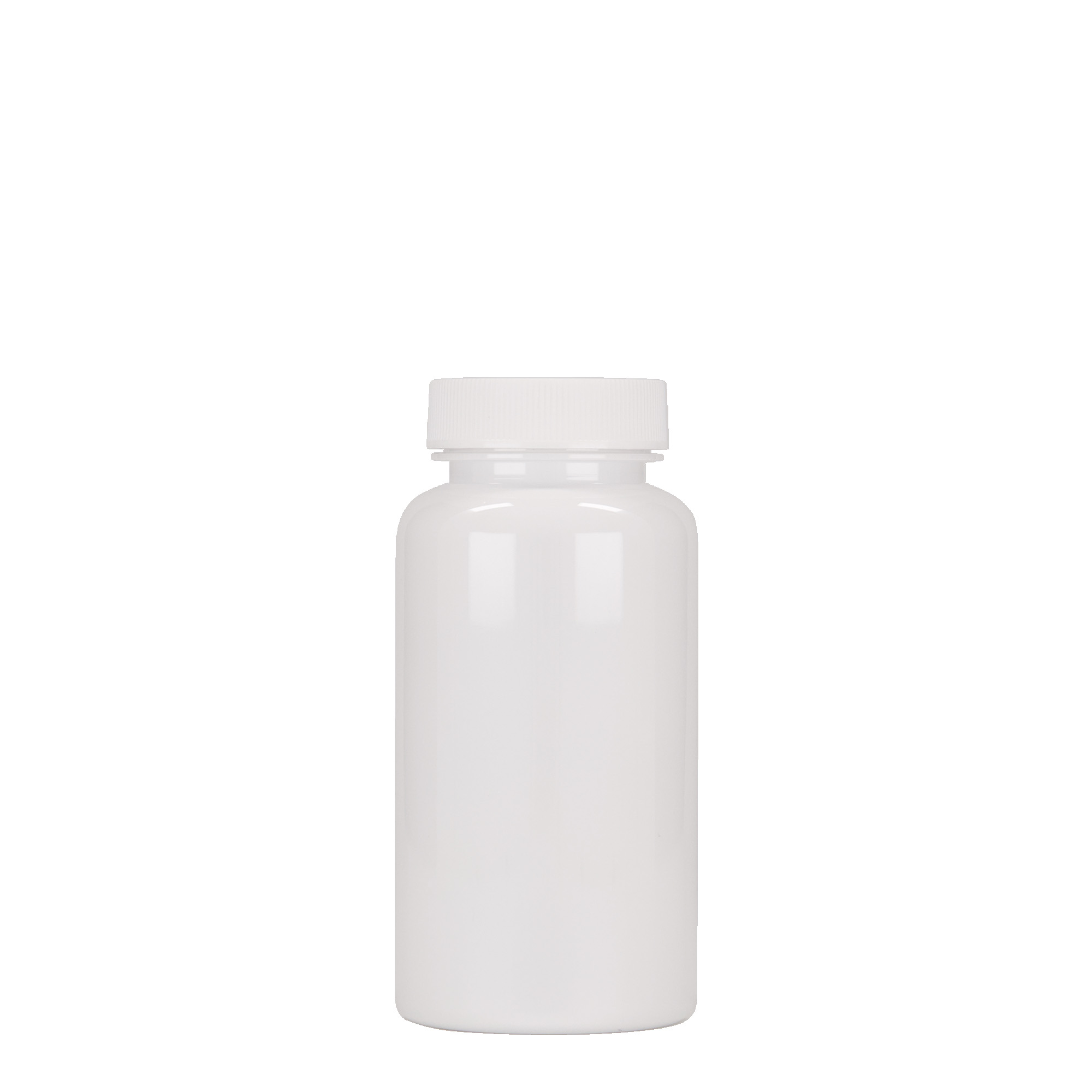 150 ml PET-beholder, plast, hvit, åpning: 38/400