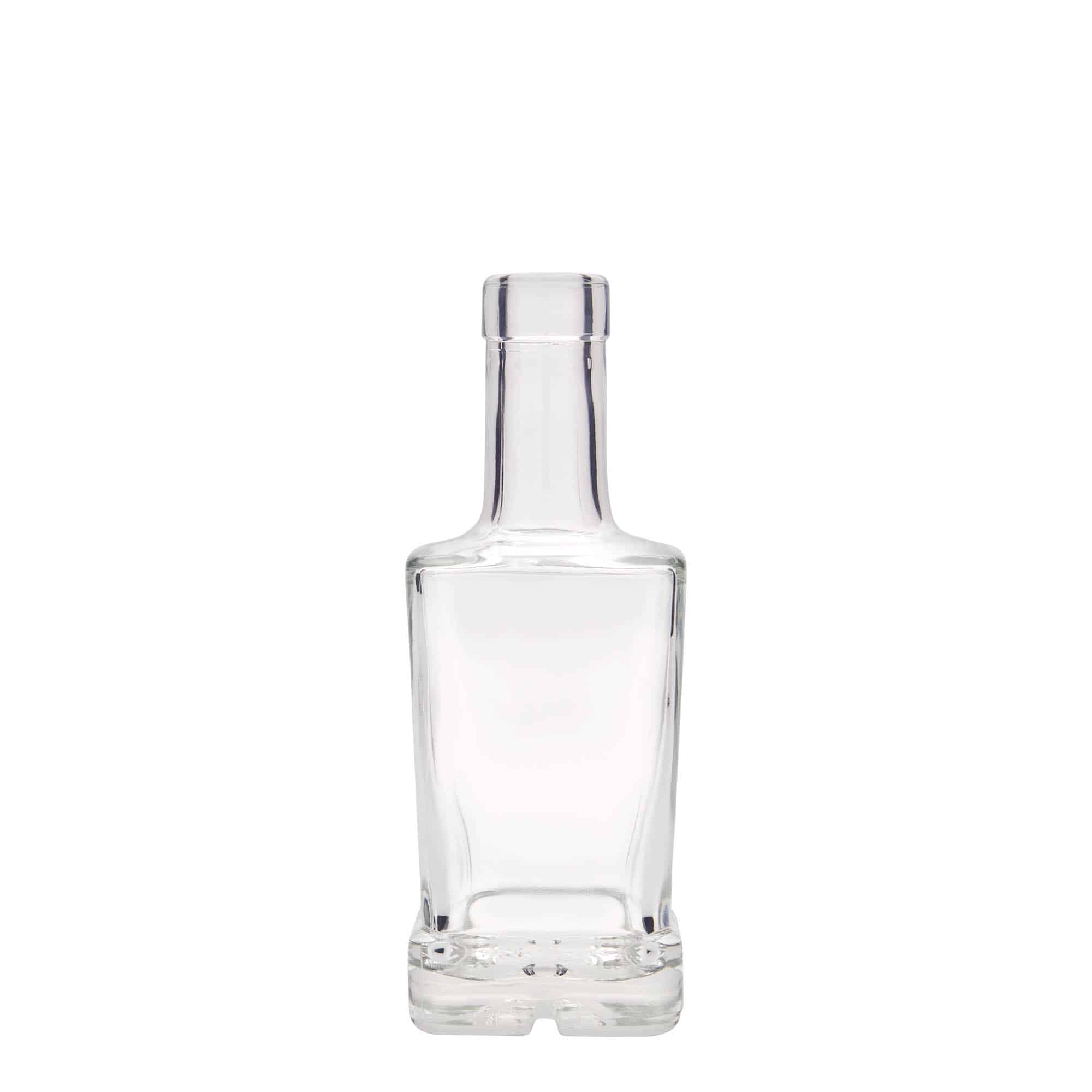 250 ml glassflaske "Rene", kvadratisk, åpning: Kork 250 ml glassflaske "Rene", kvadratisk, åpning: Kork