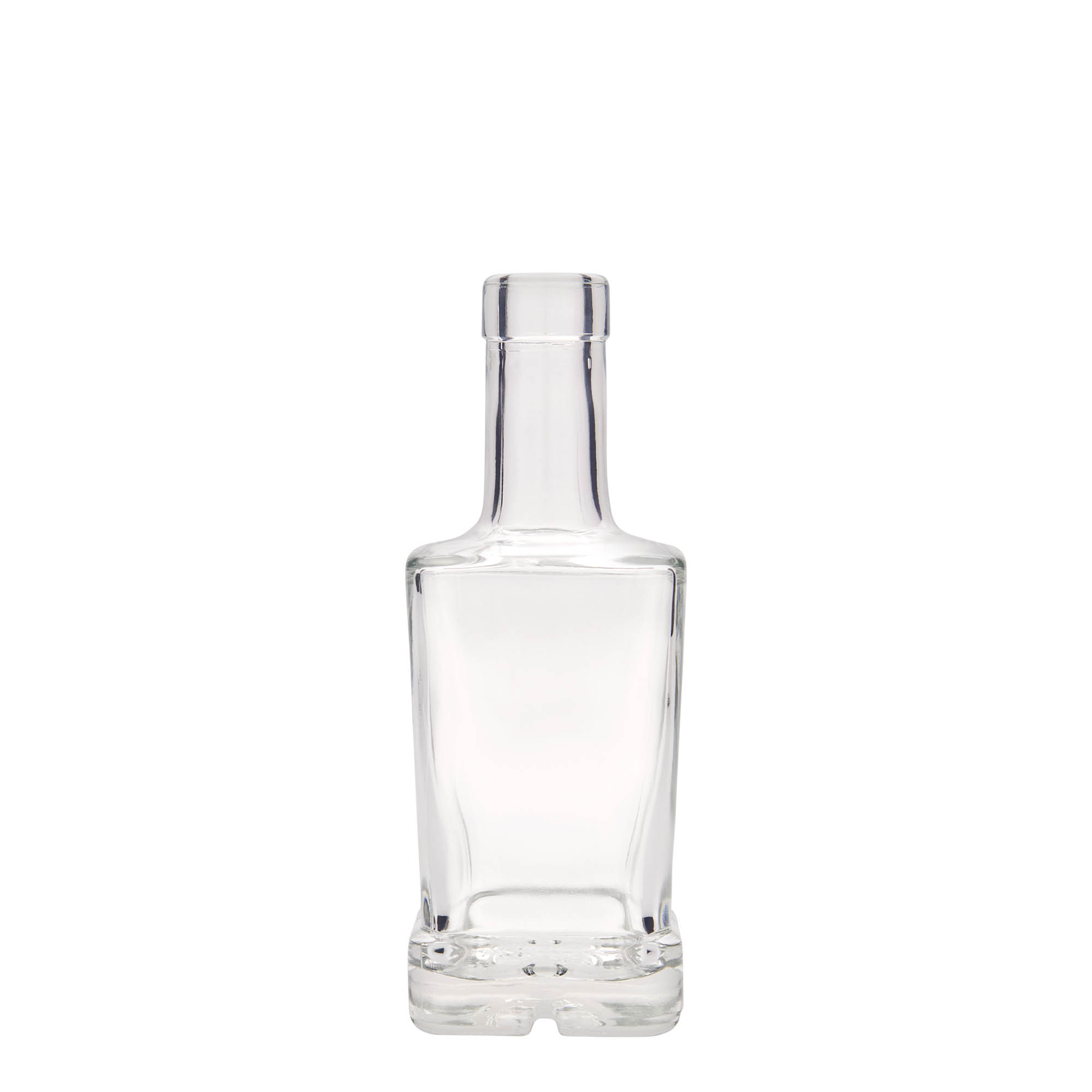 250 ml glassflaske 'Rene', kvadratisk, åpning: kork 250 ml glassflaske 'Rene', kvadratisk, åpning: kork