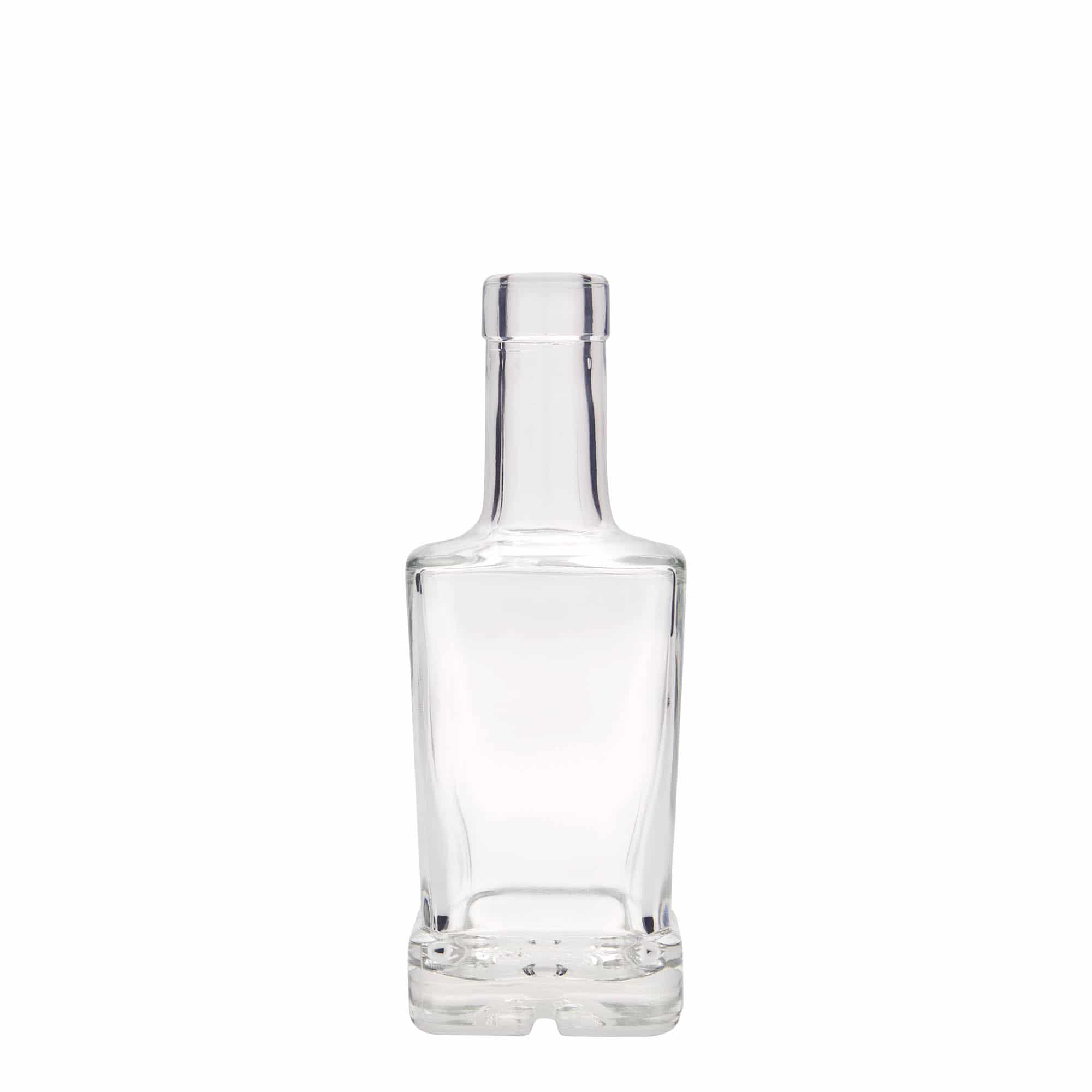 250 ml glassflaske 'Rene', kvadratisk, åpning: kork 250 ml glassflaske 'Rene', kvadratisk, åpning: kork