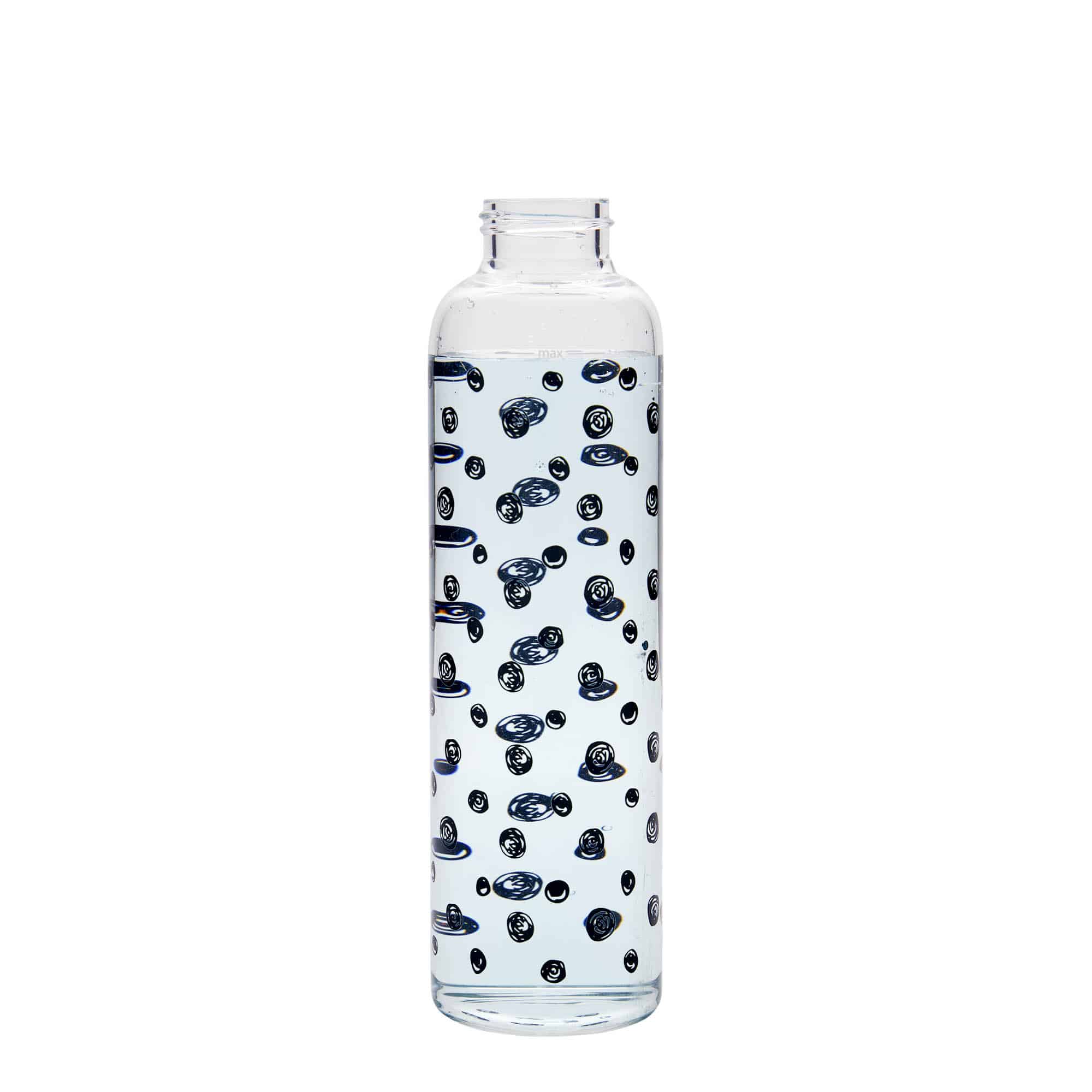500 ml drikkeflaske "Perseus", motiv: Svarte punkter, åpning: Skrulokk