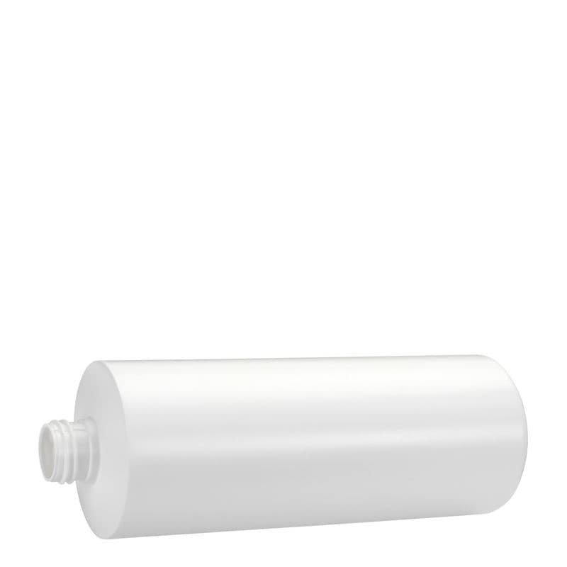 500 ml plastflaske "Pipe", Green HDPE, hvit, åpning: GPI 24/410