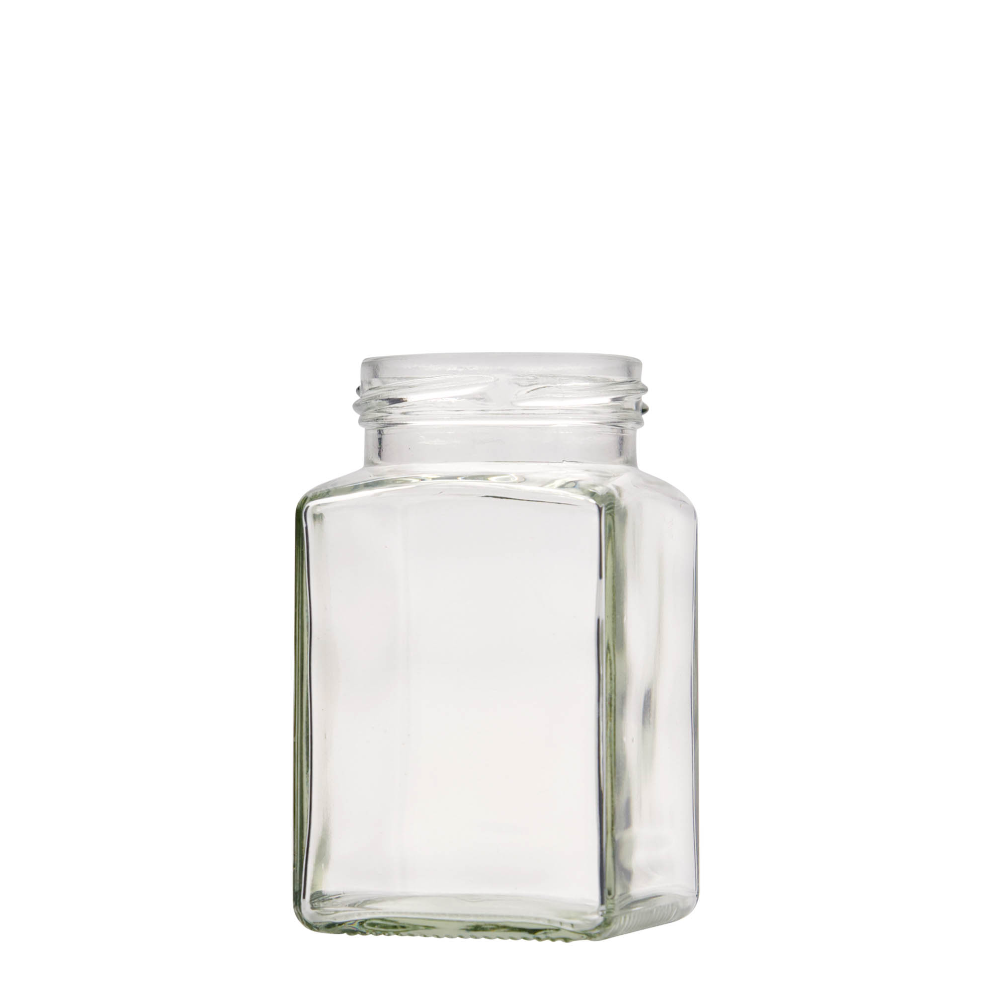 260 ml firkantglass, åpning: Twist-Off (TO 58) 260 ml firkantglass, åpning: Twist-Off (TO 58)