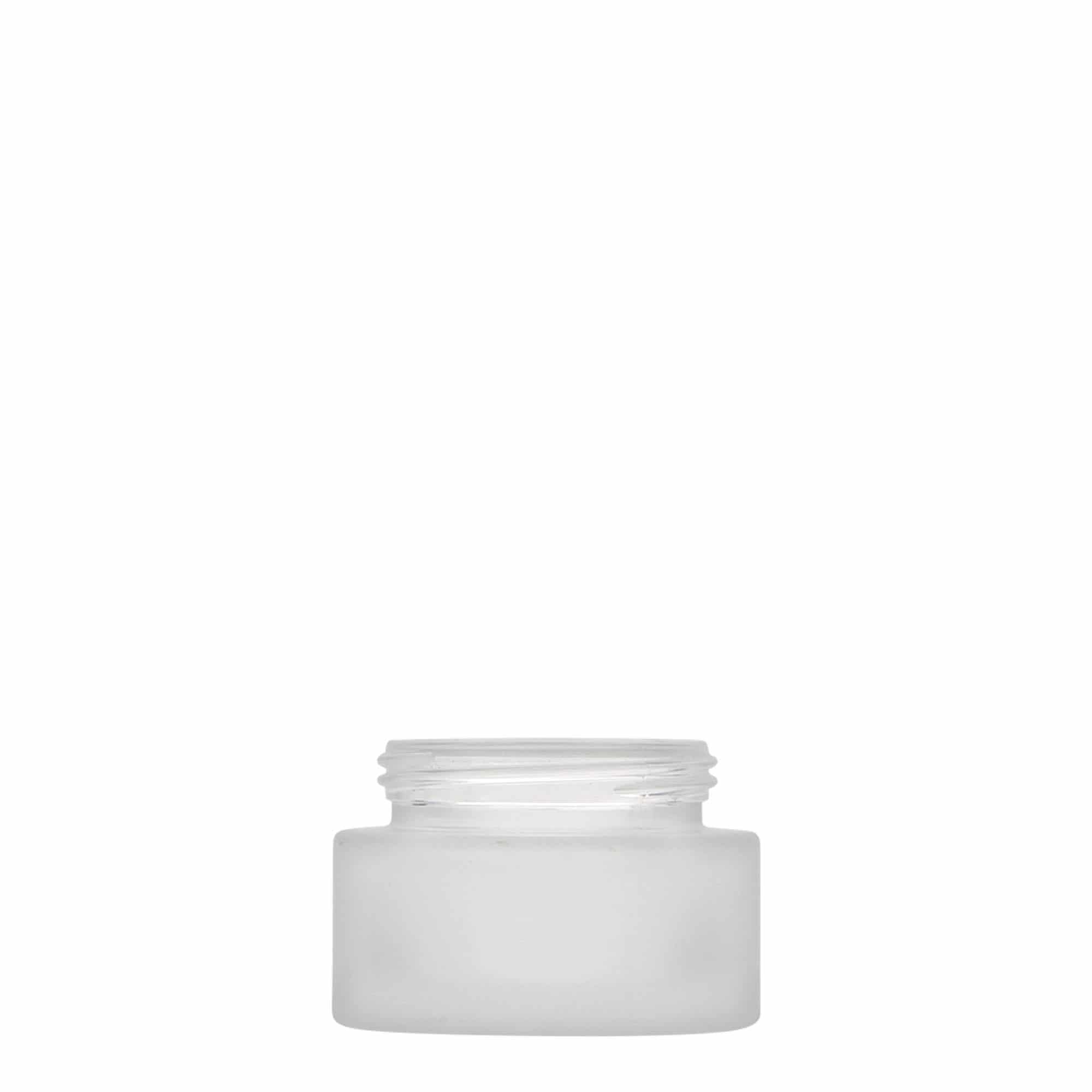30 ml krukke 'Platin Edition', glass, frostet, åpning: skrukork 30 ml krukke 'Platin Edition', glass, frostet, åpning: skrukork