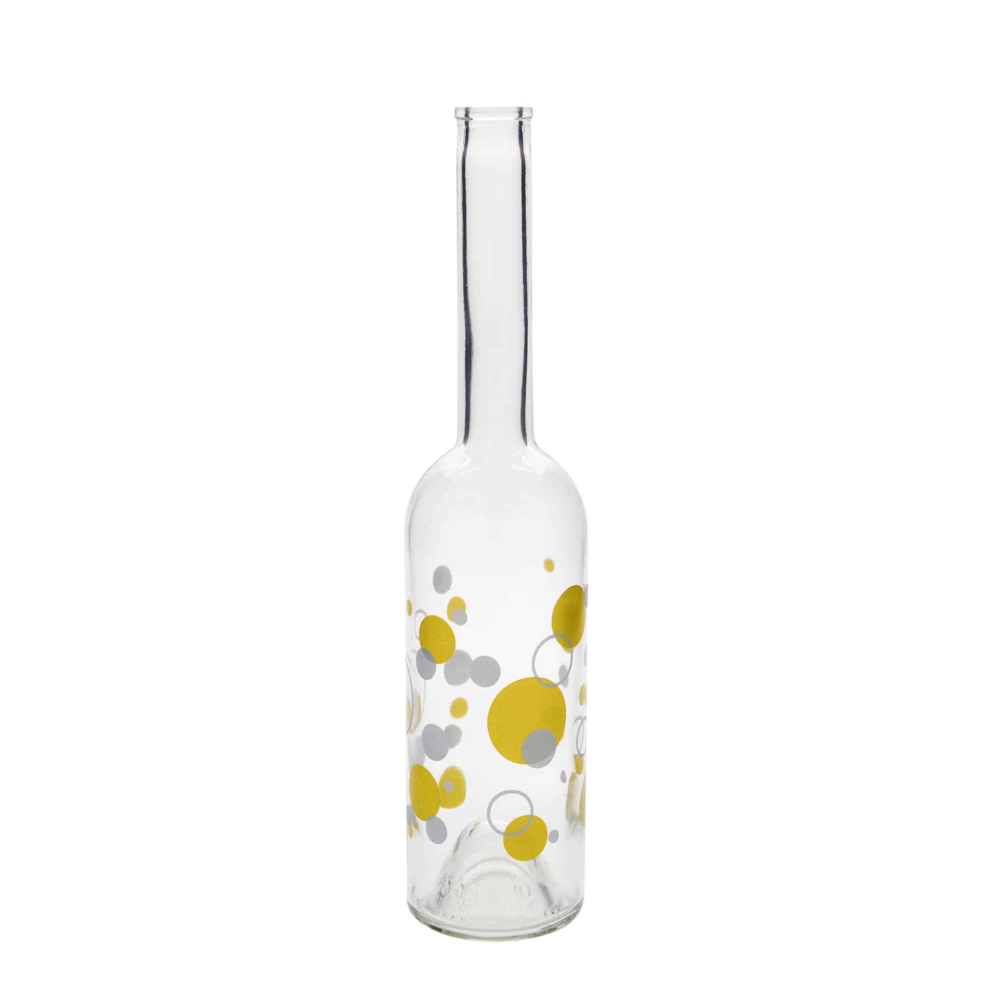 500 ml glassflaske 'Opera', motiv: prikker, åpning: kork