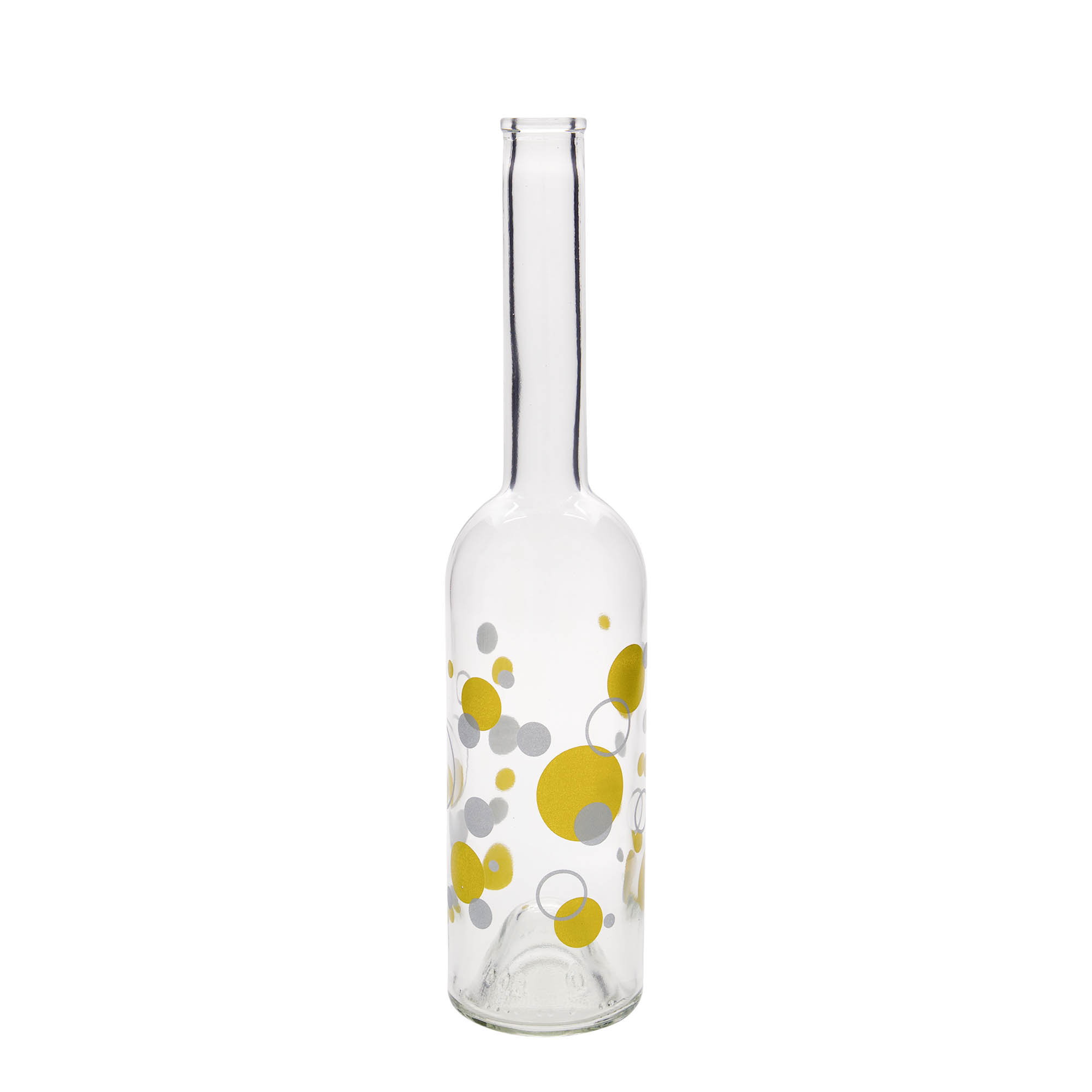 500 ml glassflaske 'Opera', motiv: prikker, åpning: kork