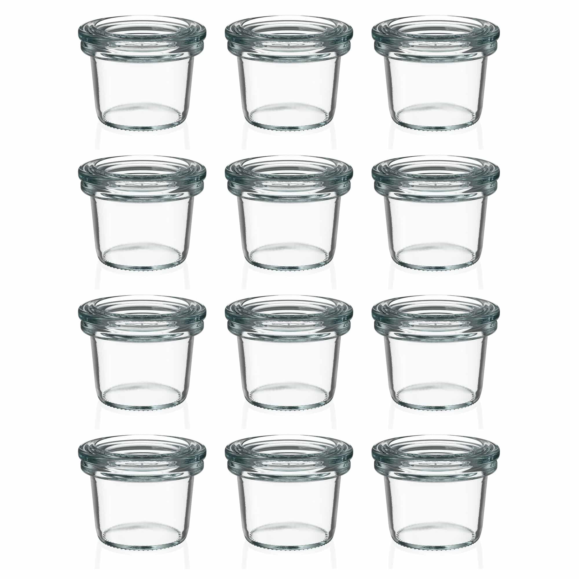 12x 35 ml WECK-sylteglass av terrintype med glasslokk RR 40