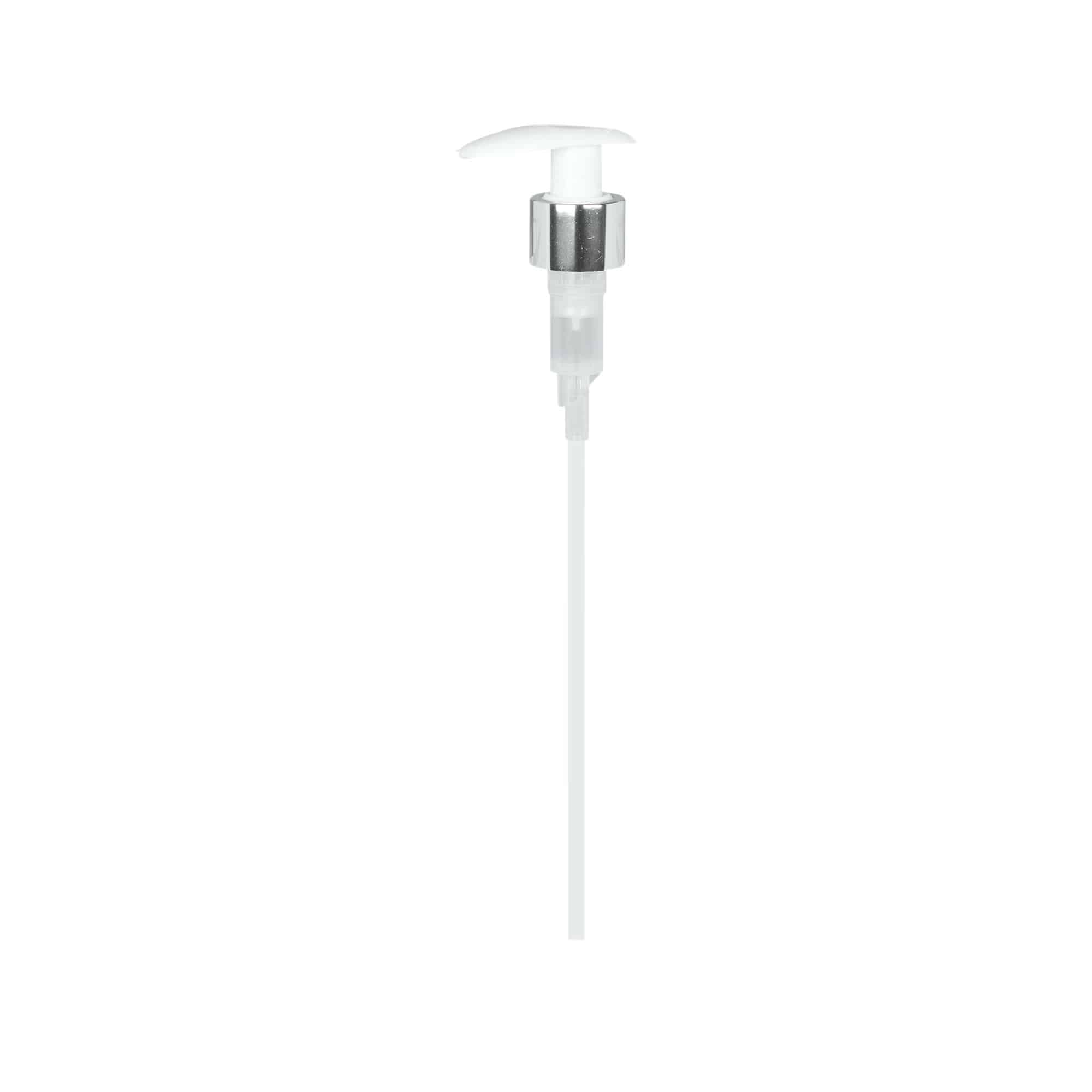 Skrukork dispenserpumpe, PP-plast, hvit, for åpning: 24/410