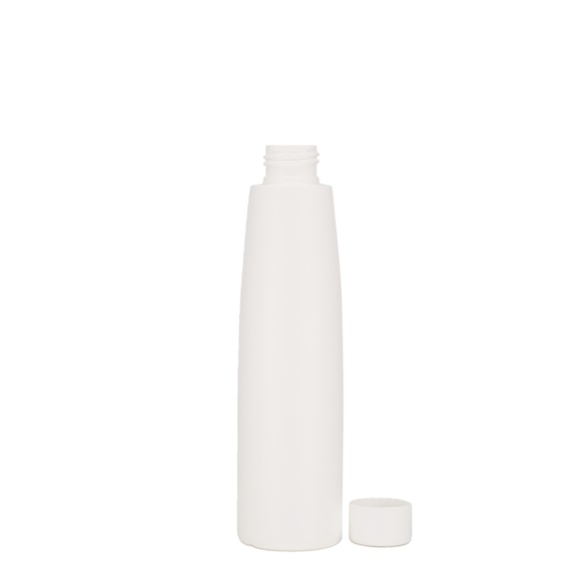 200 ml plastflaske "Donald", HDPE, hvit, åpning: 24/410