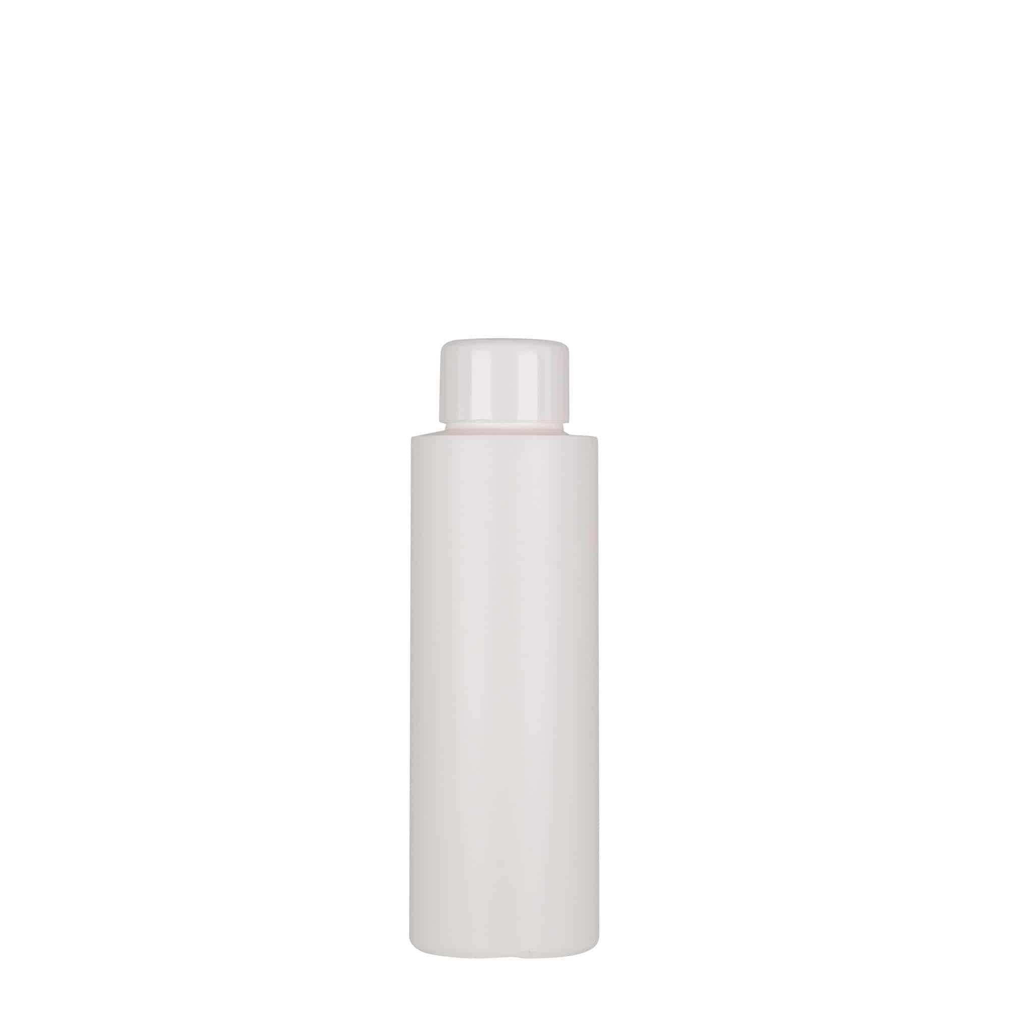 100 ml plastflaske "Pipe", Green HDPE, hvit, åpning: GPI 24/410