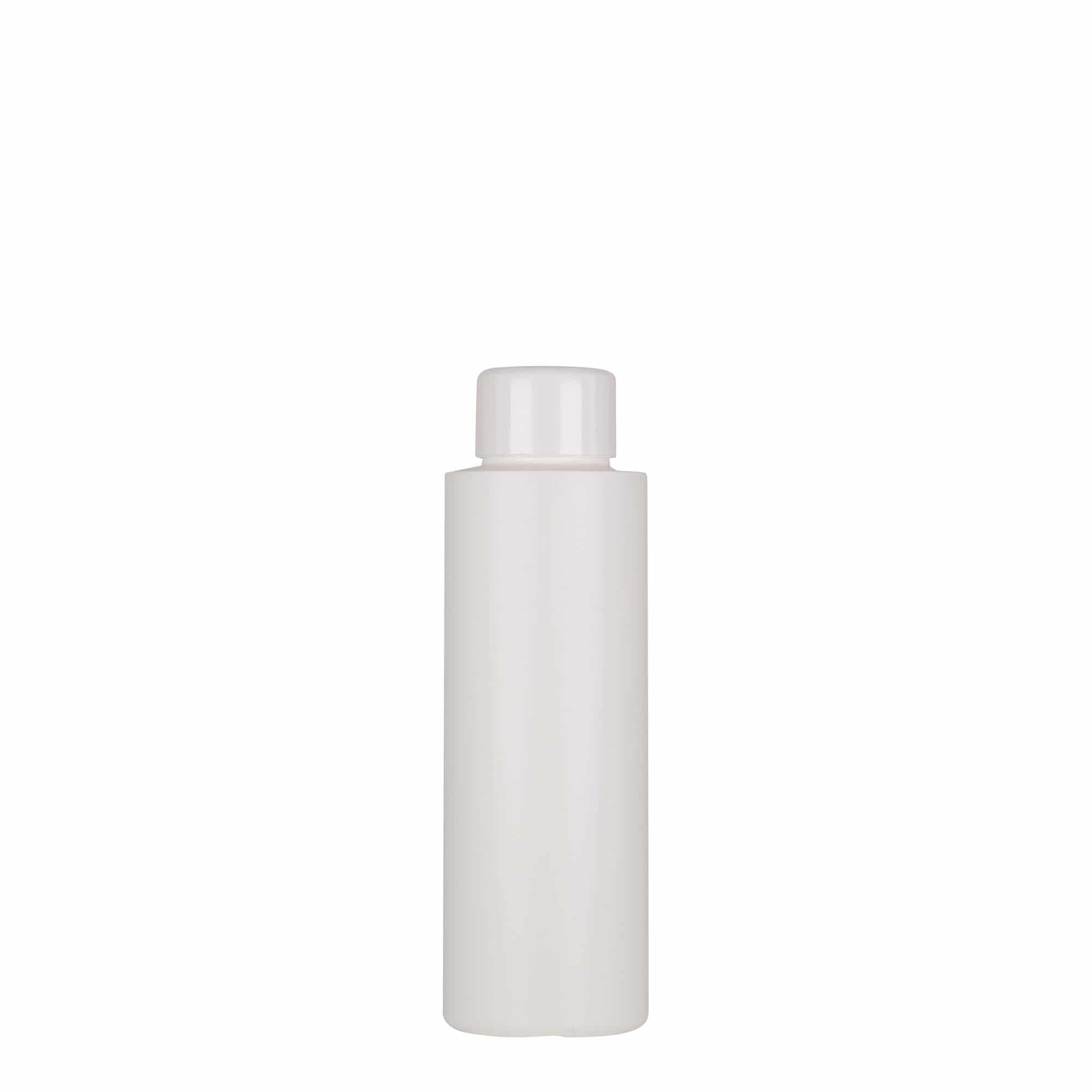 100 ml plastflaske 'Pipe', grønn HDPE, hvit, åpning: 24/410 100 ml plastflaske 'Pipe', grønn HDPE, hvit, åpning: 24/410
