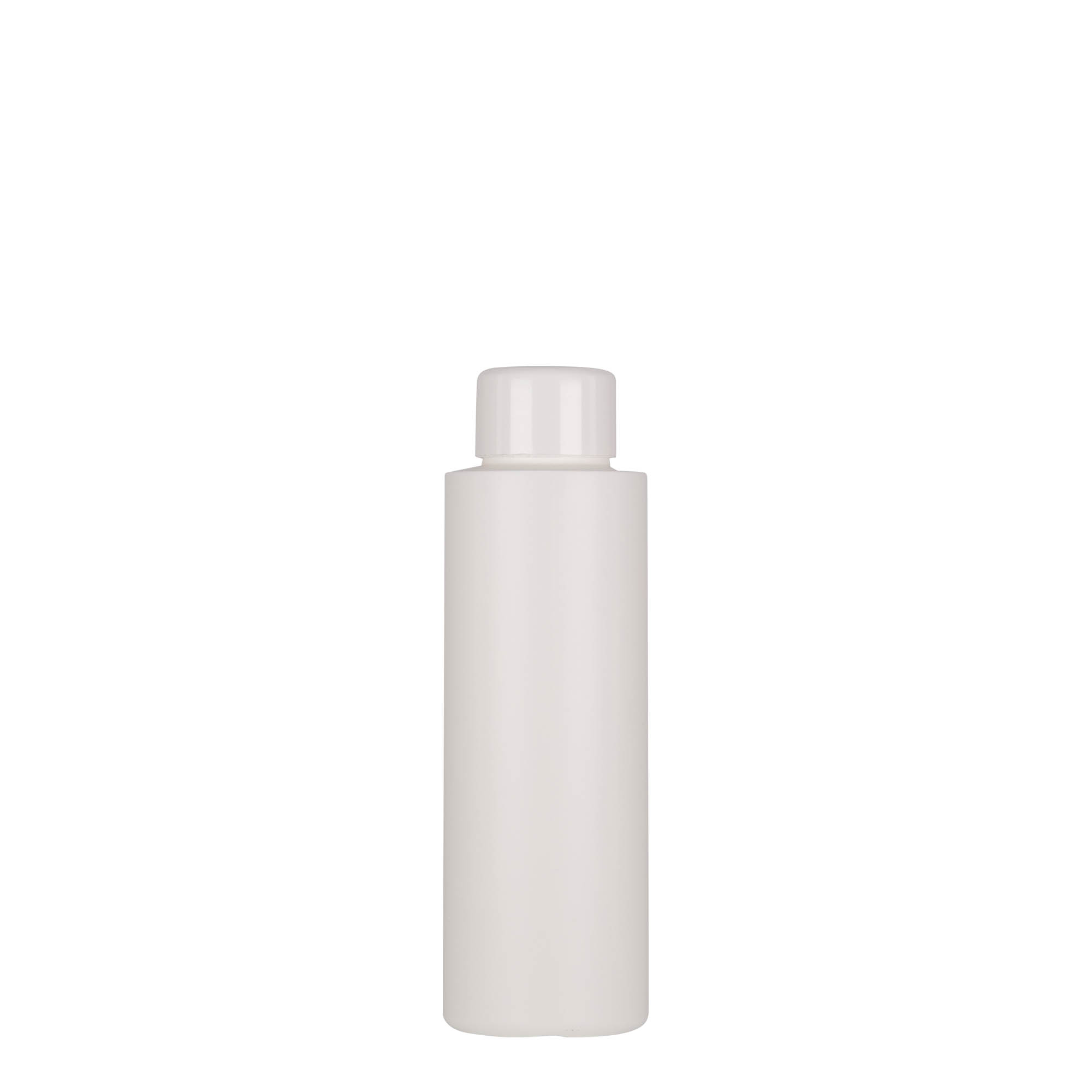 100 ml plastflaske 'Pipe', grønn HDPE, hvit, åpning: 24/410