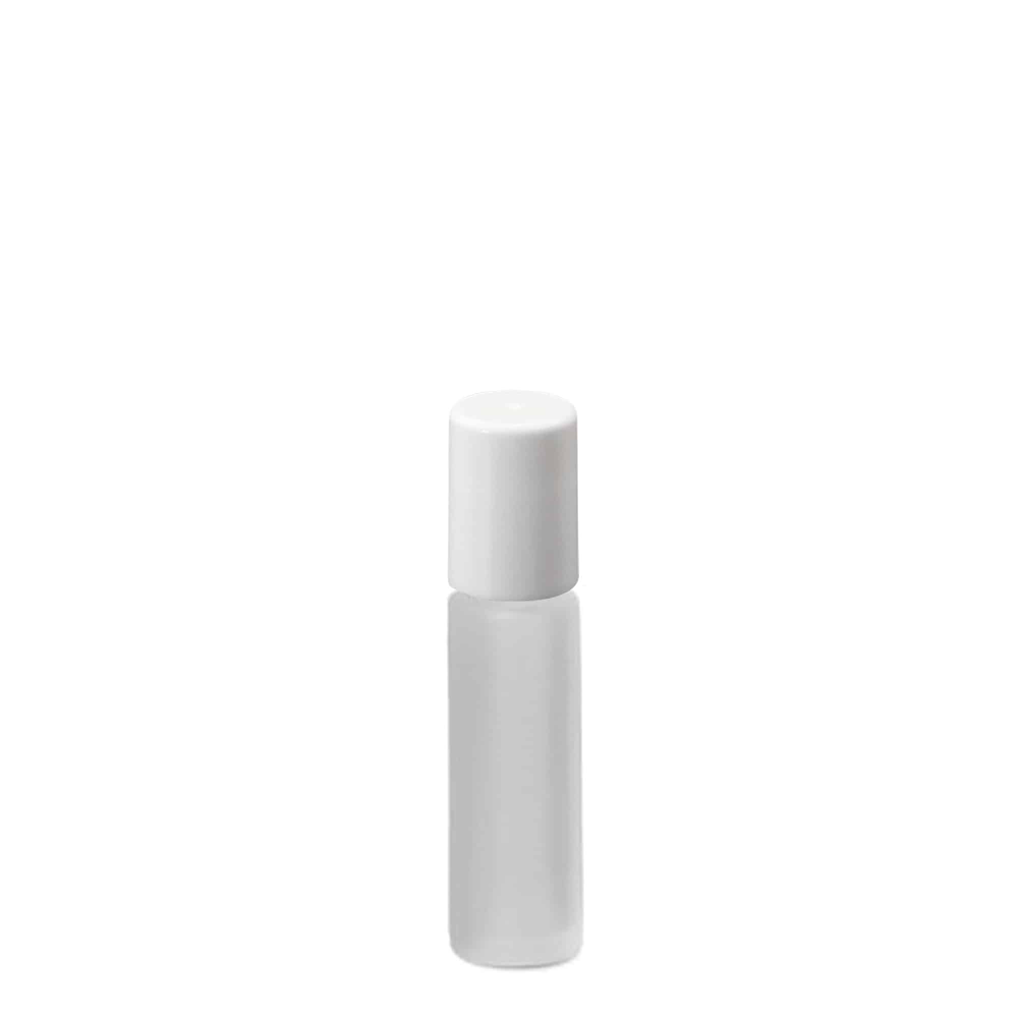 10 ml roll-on-flaske, glass, frostet, åpning: skrukork
