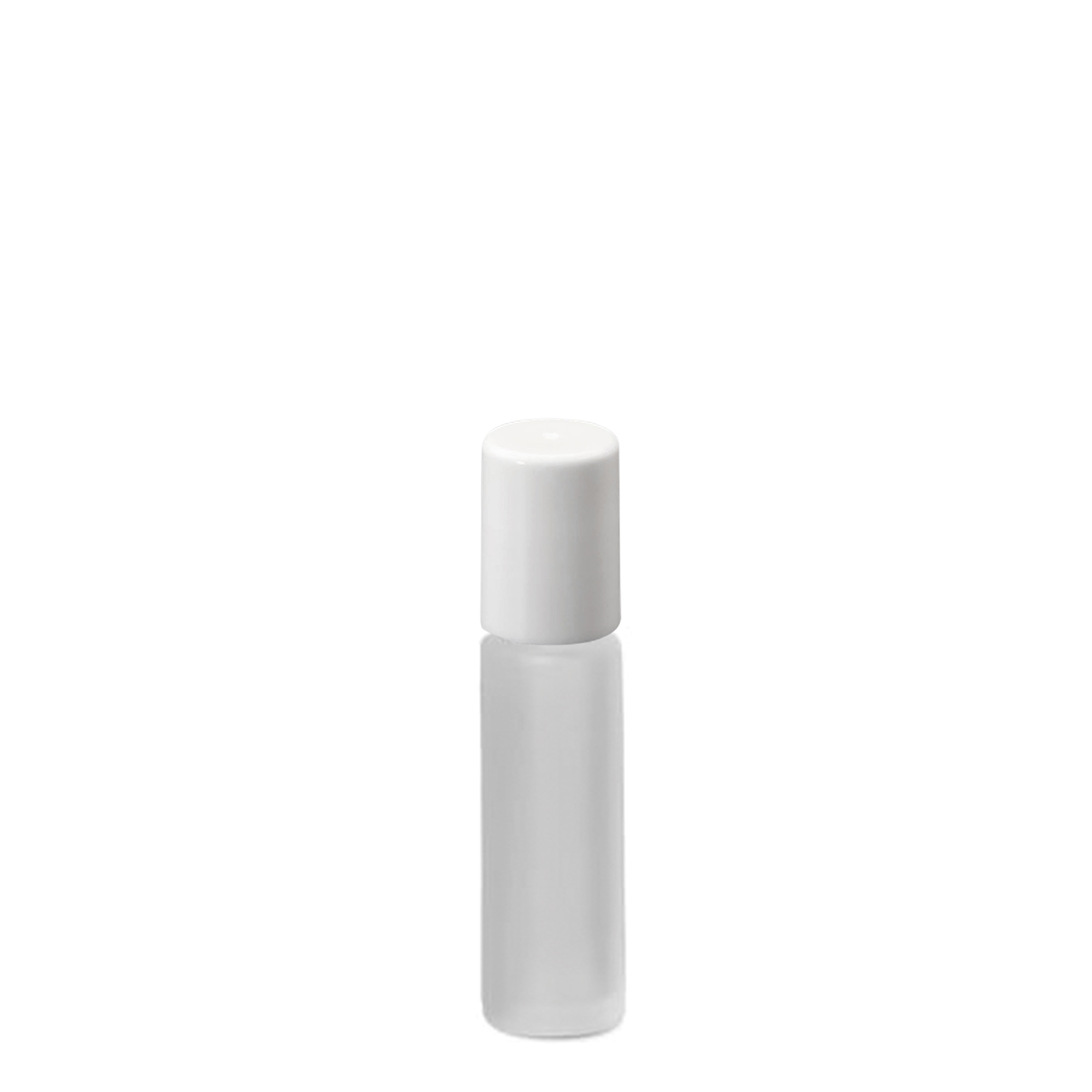 10 ml roll-on-flaske, glass, frostet, åpning: skrukork