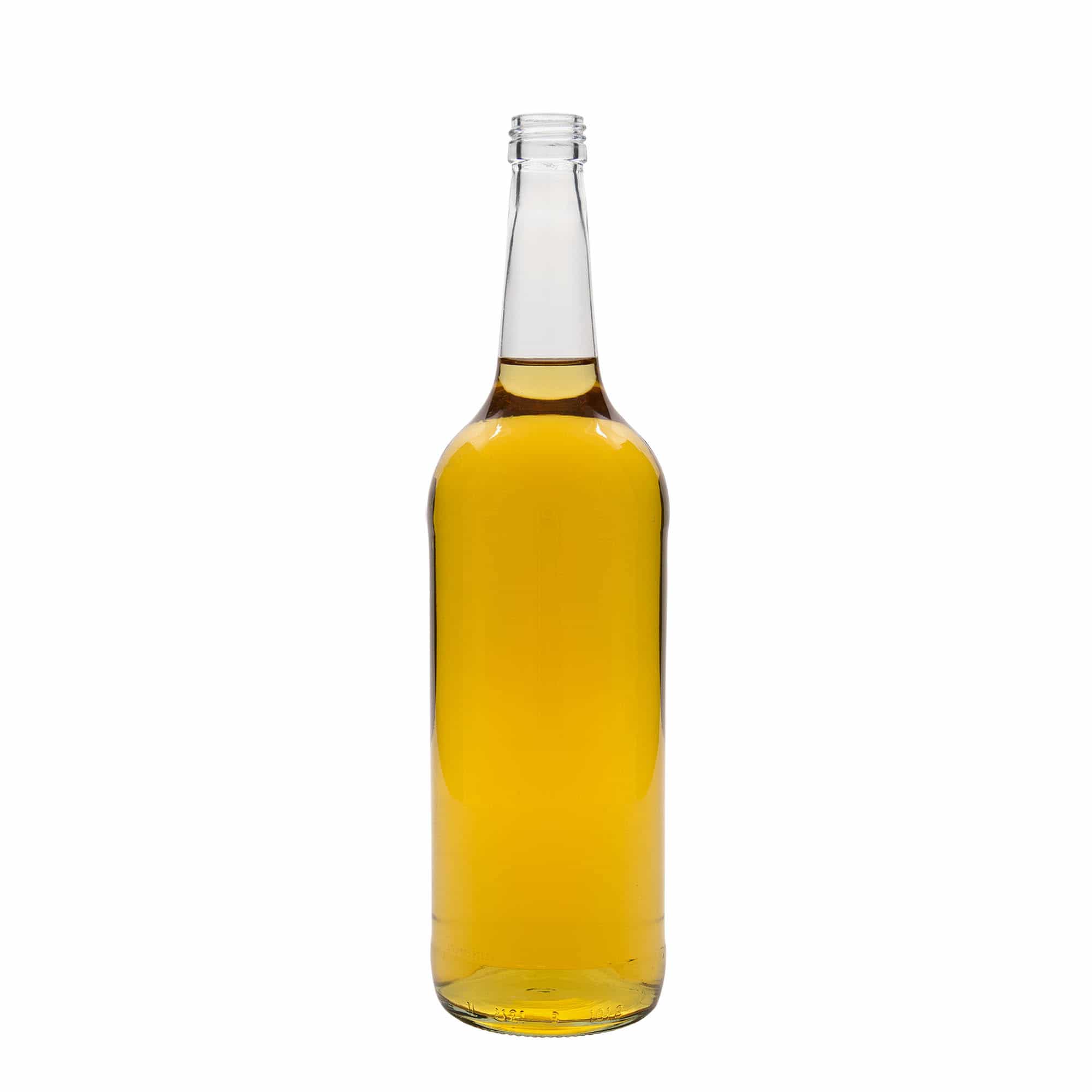 1000 ml glassflaske rett hals, åpning: PP28