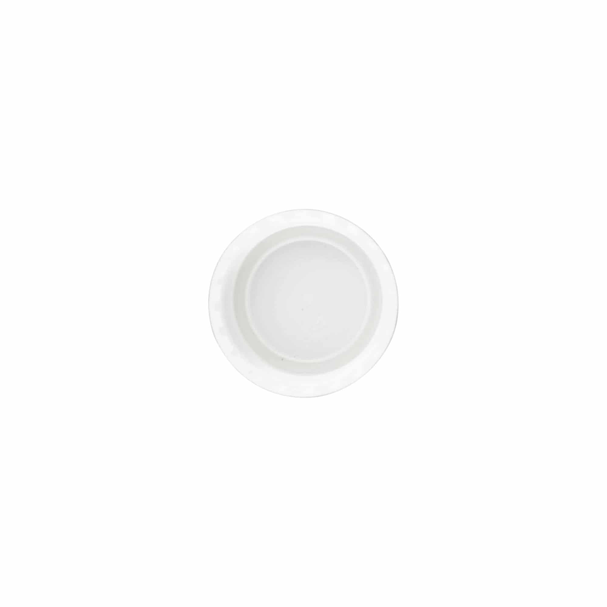 Skrukork, PP-plast, hvit, for åpning: 24/410