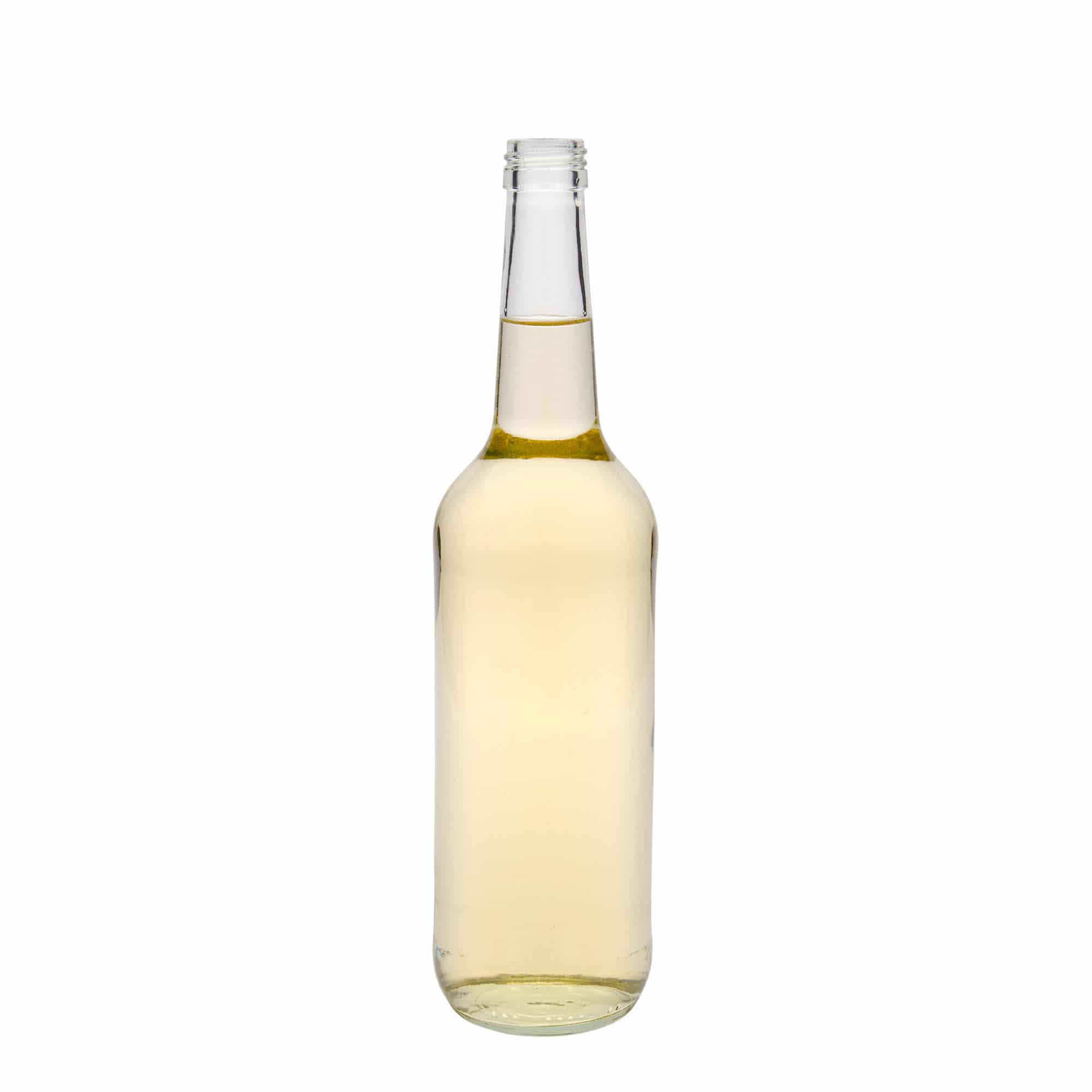 700 ml glassflaske rett hals, åpning: PP 28