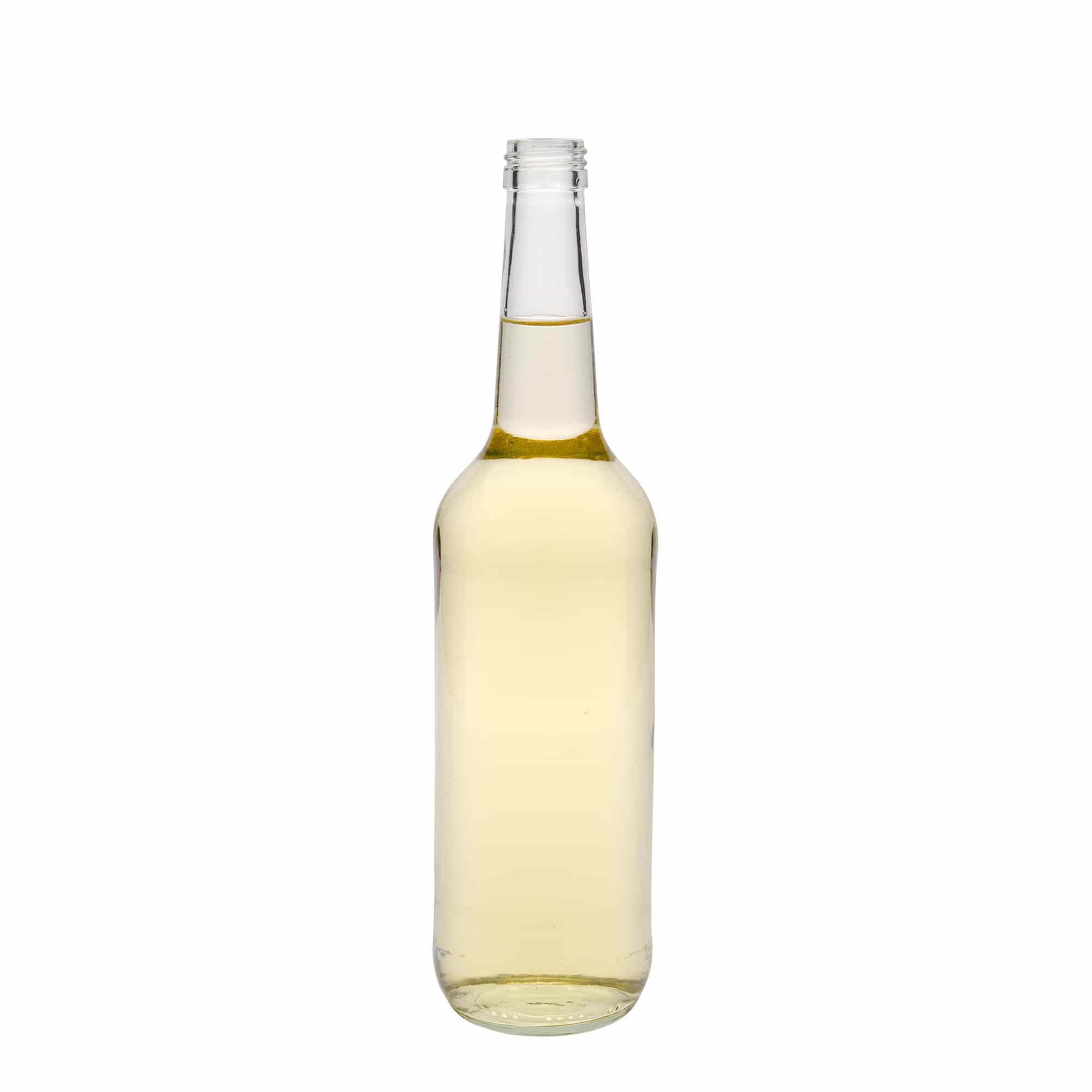 700 ml glassflaske med rett hals, åpning: PP 28