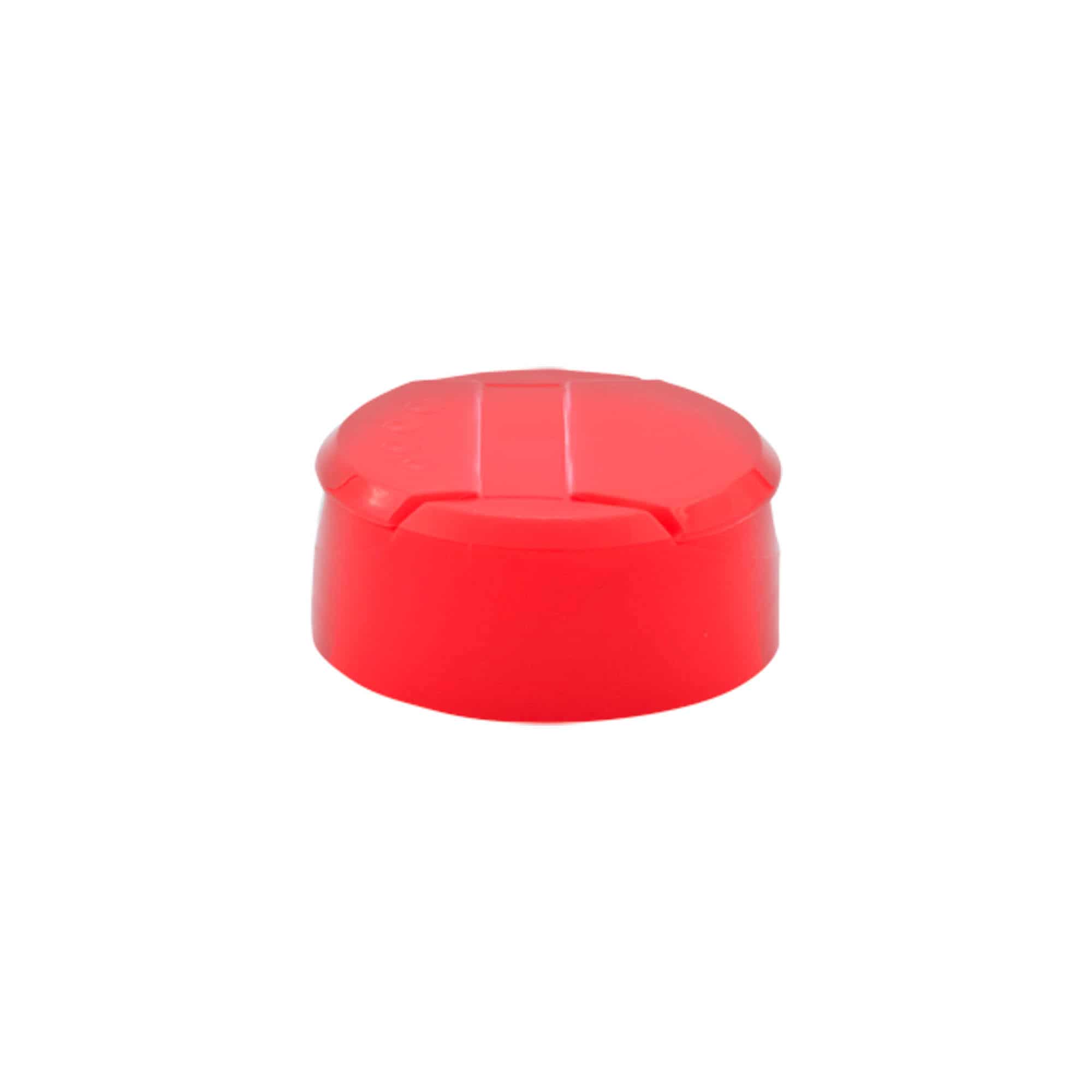 Krydderbokslokk strø, PP-plast, rød, for åpning: GPI 38/400 Krydderbokslokk strø, PP-plast, rød, for åpning: GPI 38/400