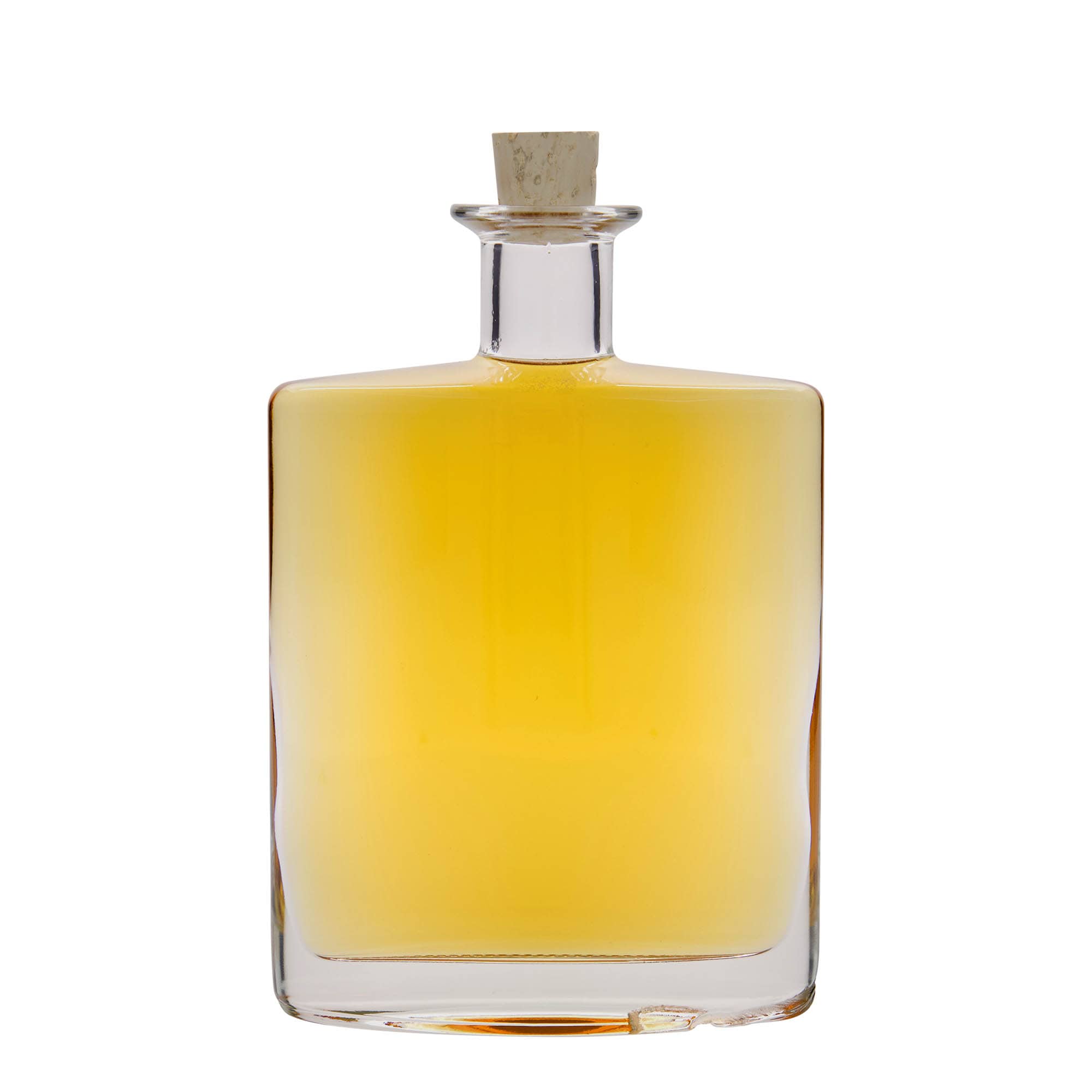 700 ml glassflaske "Zorbas", oval, åpning: Kork