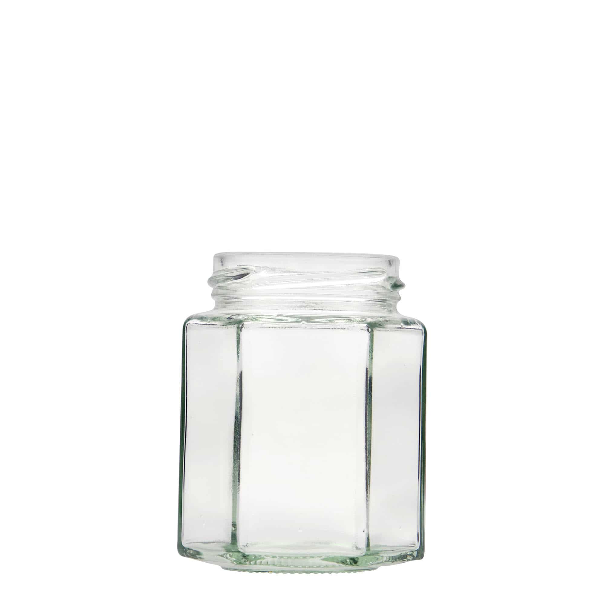191 ml sekskantglass, åpning: Twist-Off (TO 58)