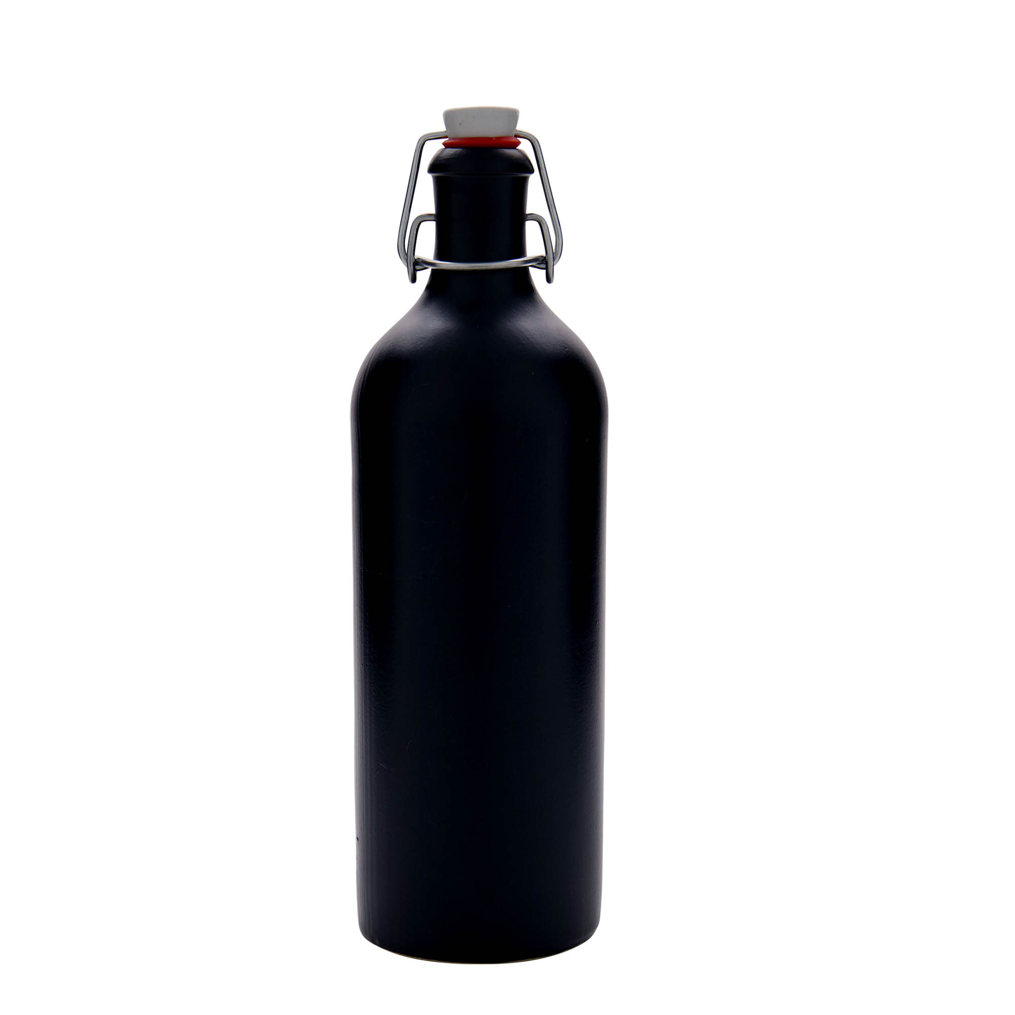 750 ml tonkrukke, steingods, svart, åpning: patentlokk 750 ml tonkrukke, steingods, svart, åpning: patentlokk