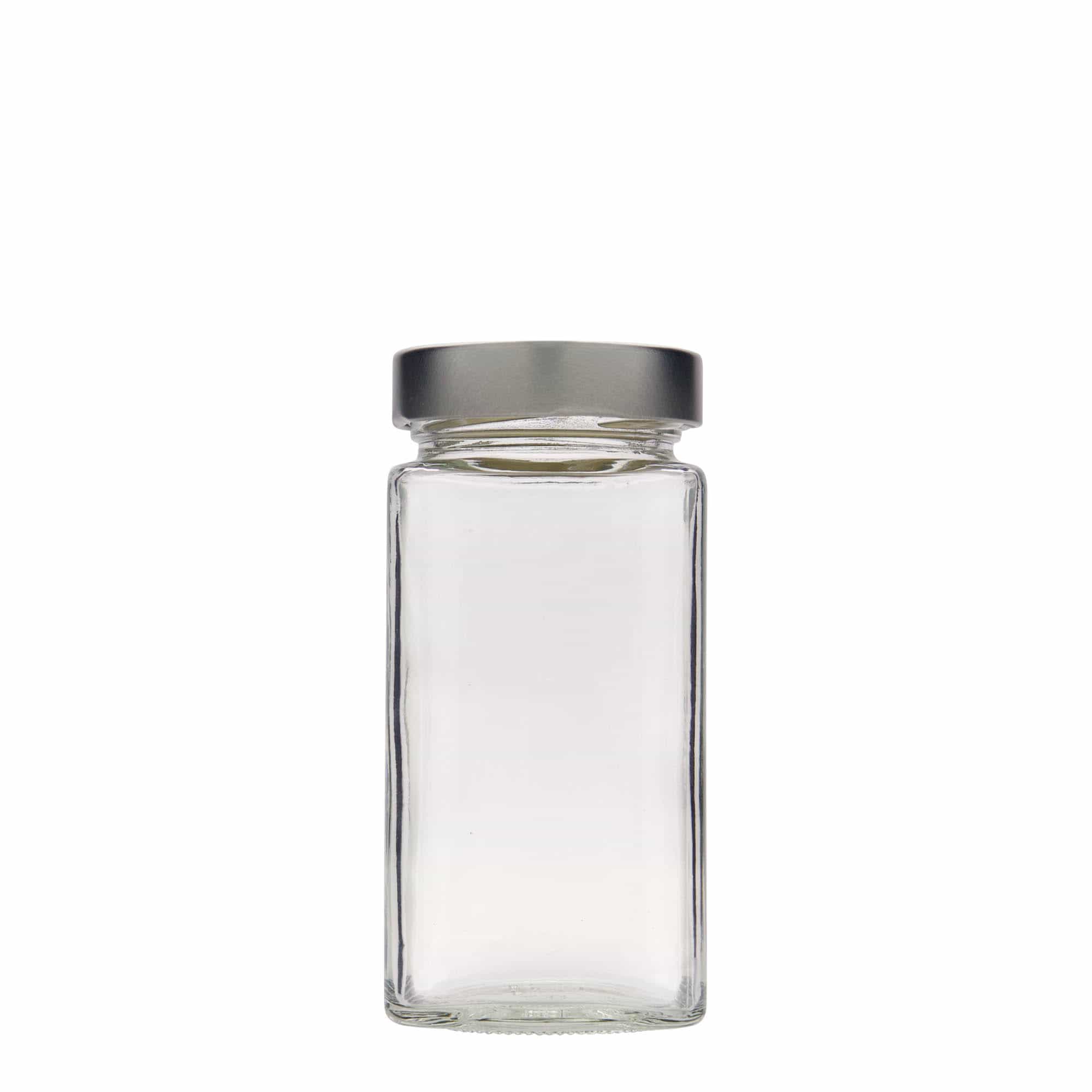 314 ml firkantglass "Funny", åpning: Deep-Twist-Off (DTO 58)