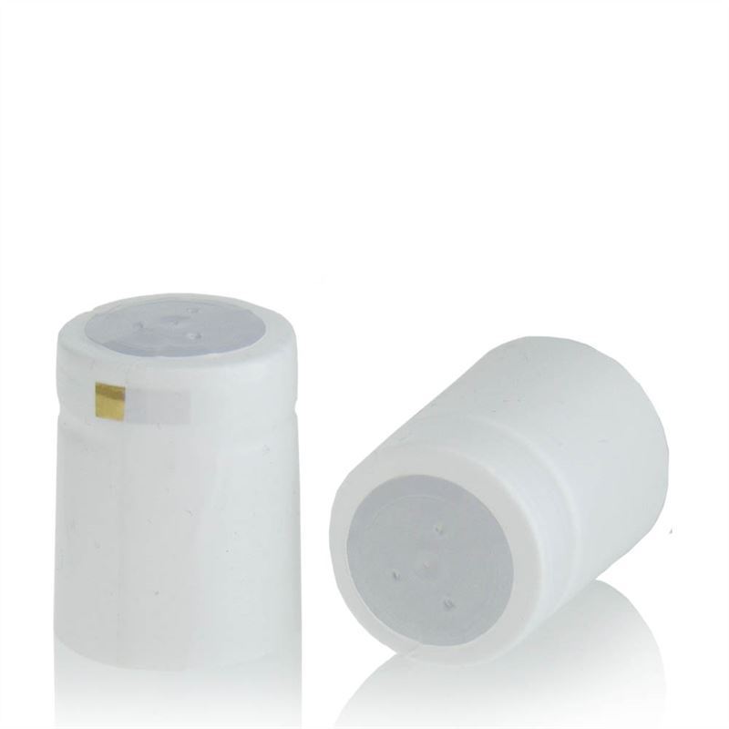 Krympekapsel 32x41, PVC-plast, hvit Krympekapsel 32x41, PVC-plast, hvit