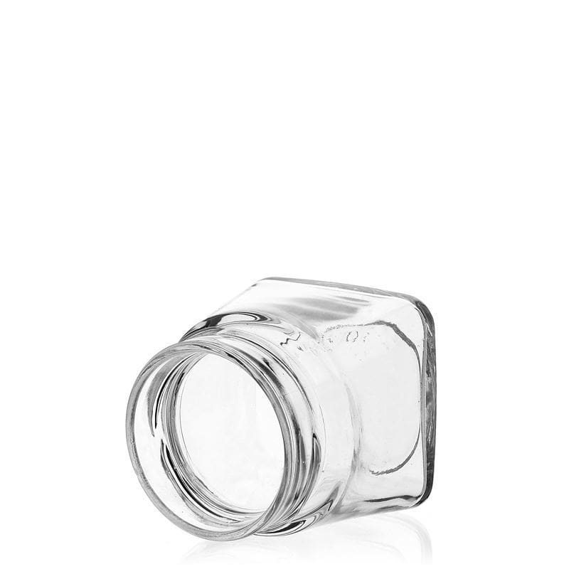 106 ml firkantet glass 'Luxor', åpning: Deep-Twist-Off (DTO 58)