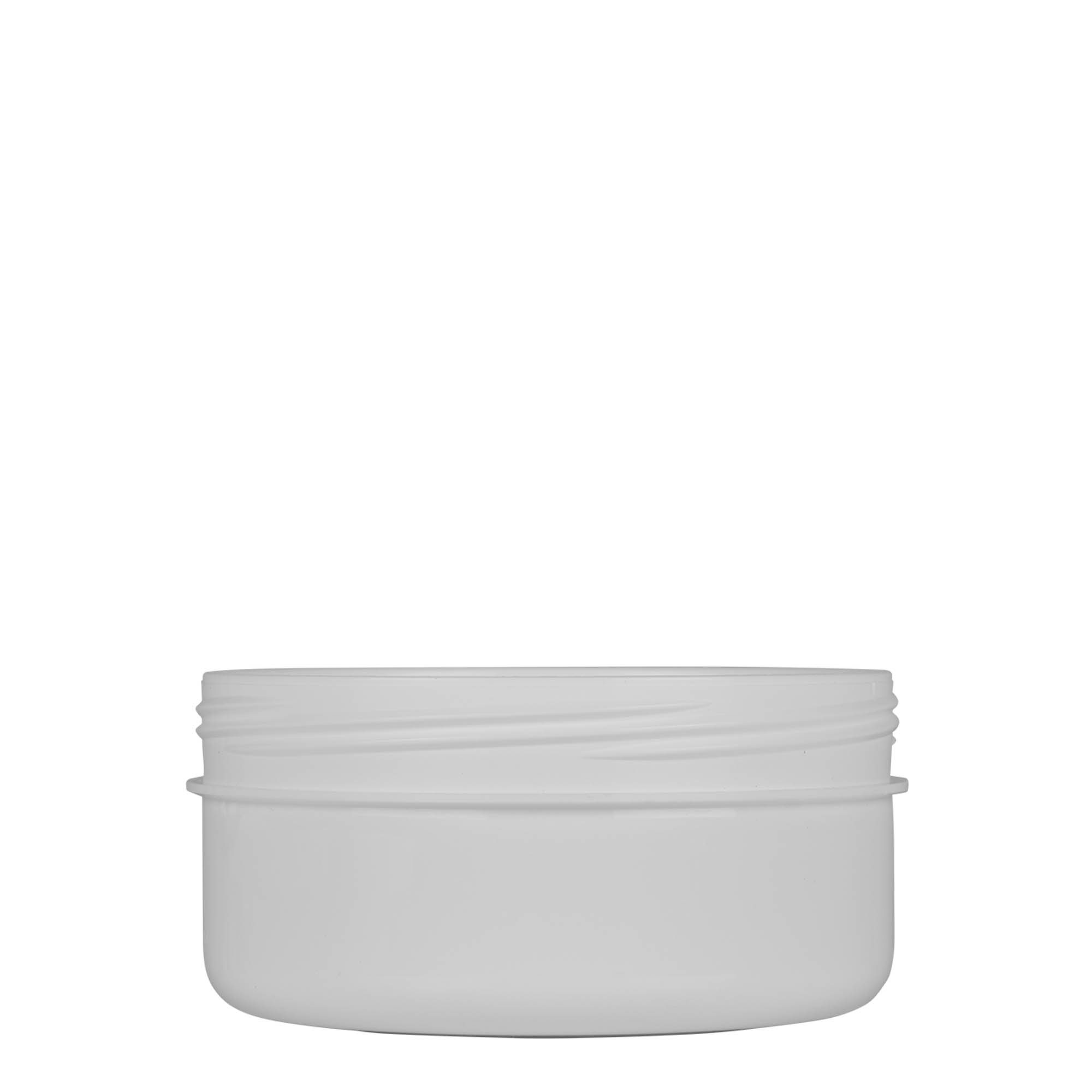 250 ml plastboks 'White Line', PP, hvit, åpning: skrukork 250 ml plastboks 'White Line', PP, hvit, åpning: skrukork