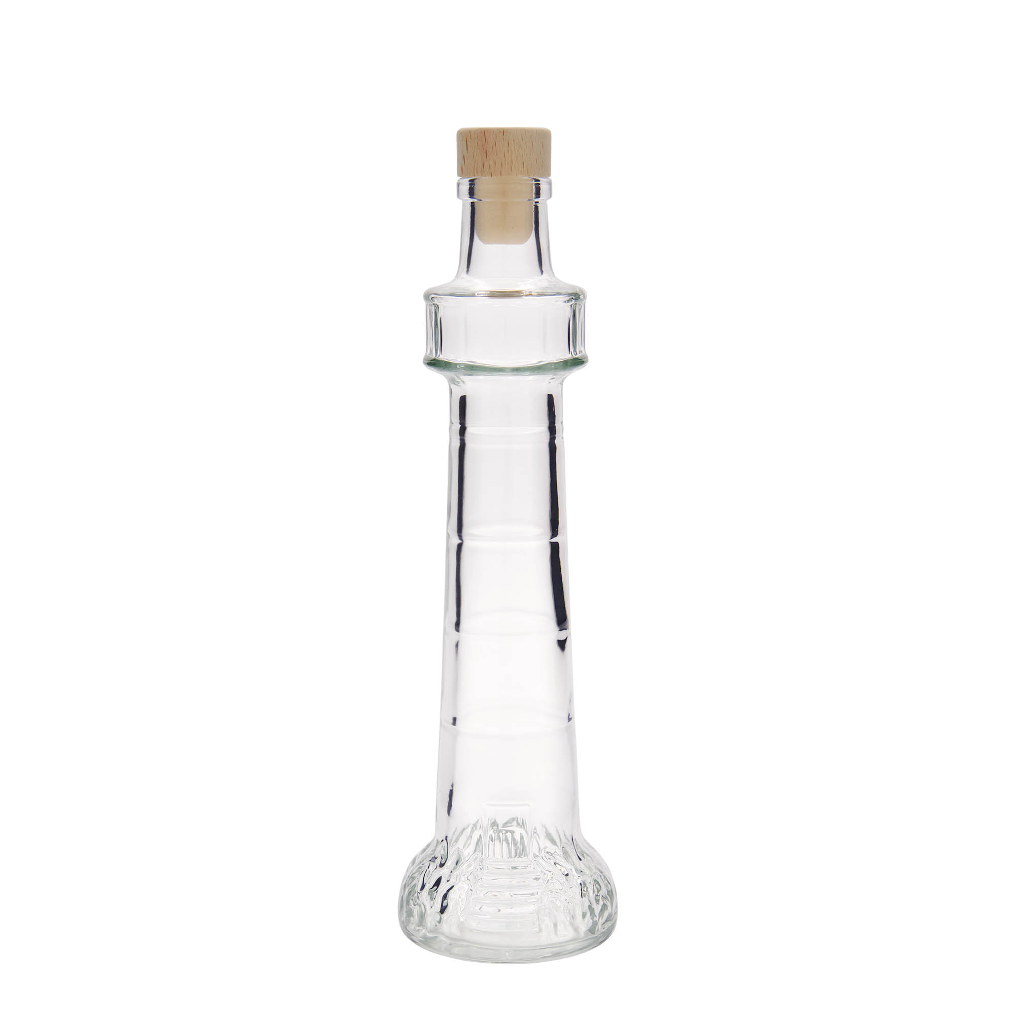 200 ml glassflaske 'Leuchtturm', åpning: kork