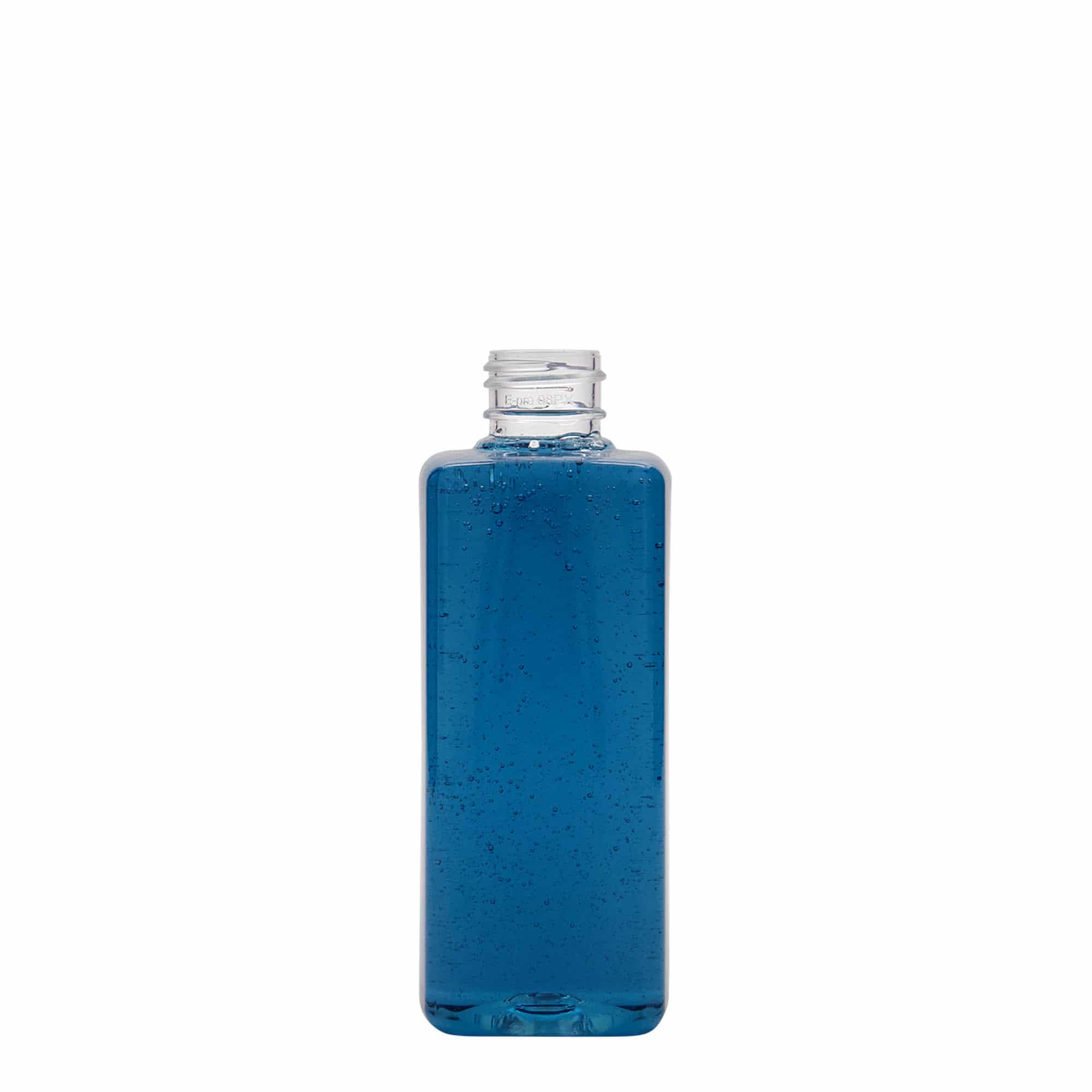 200 ml PET-flaske "Karl", kvadratisk, plast, åpning: GPI 24/410