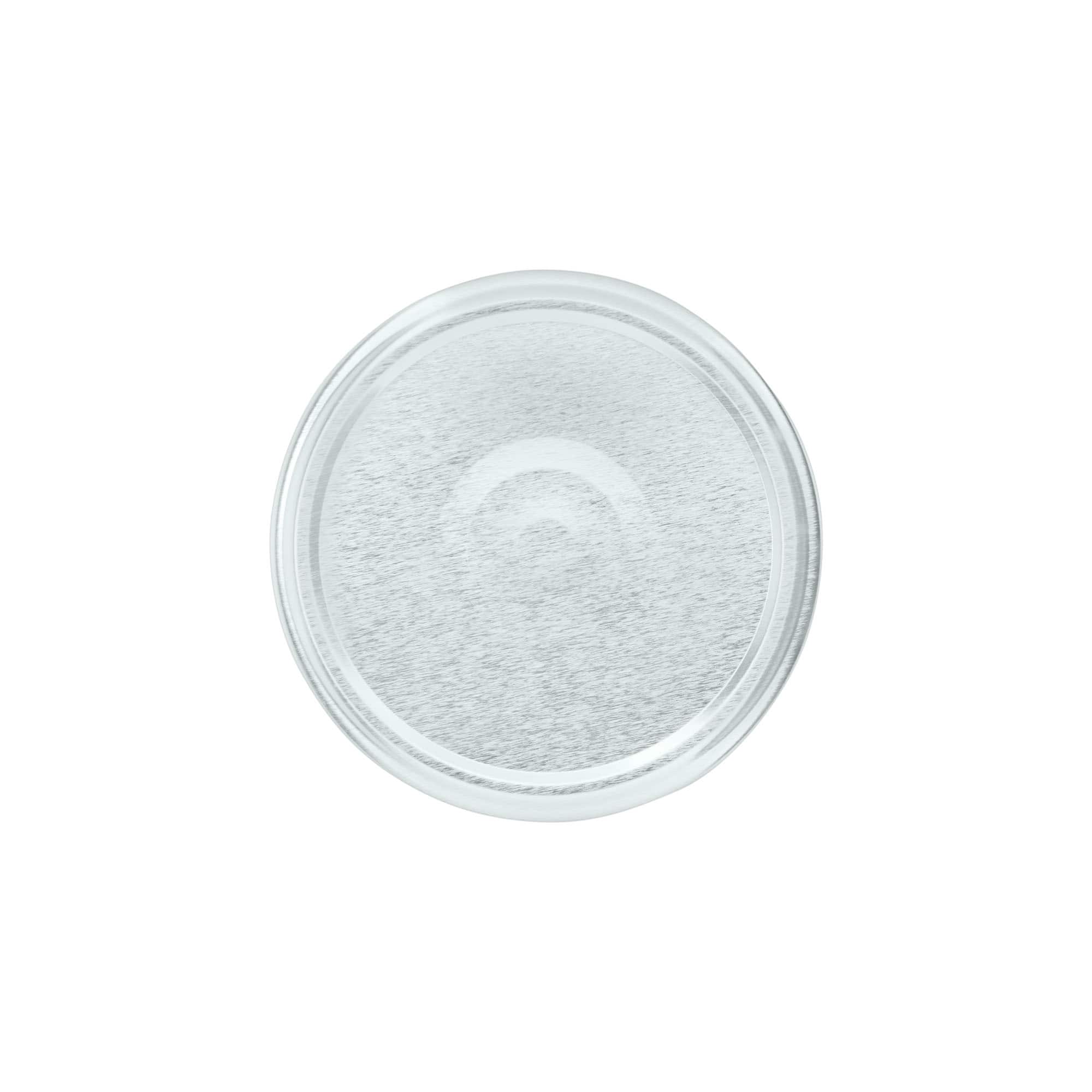 Twist-off-lokk, hvitblekk, sølv, for åpning: TO 82 Twist-off-lokk, hvitblekk, sølv, for åpning: TO 82